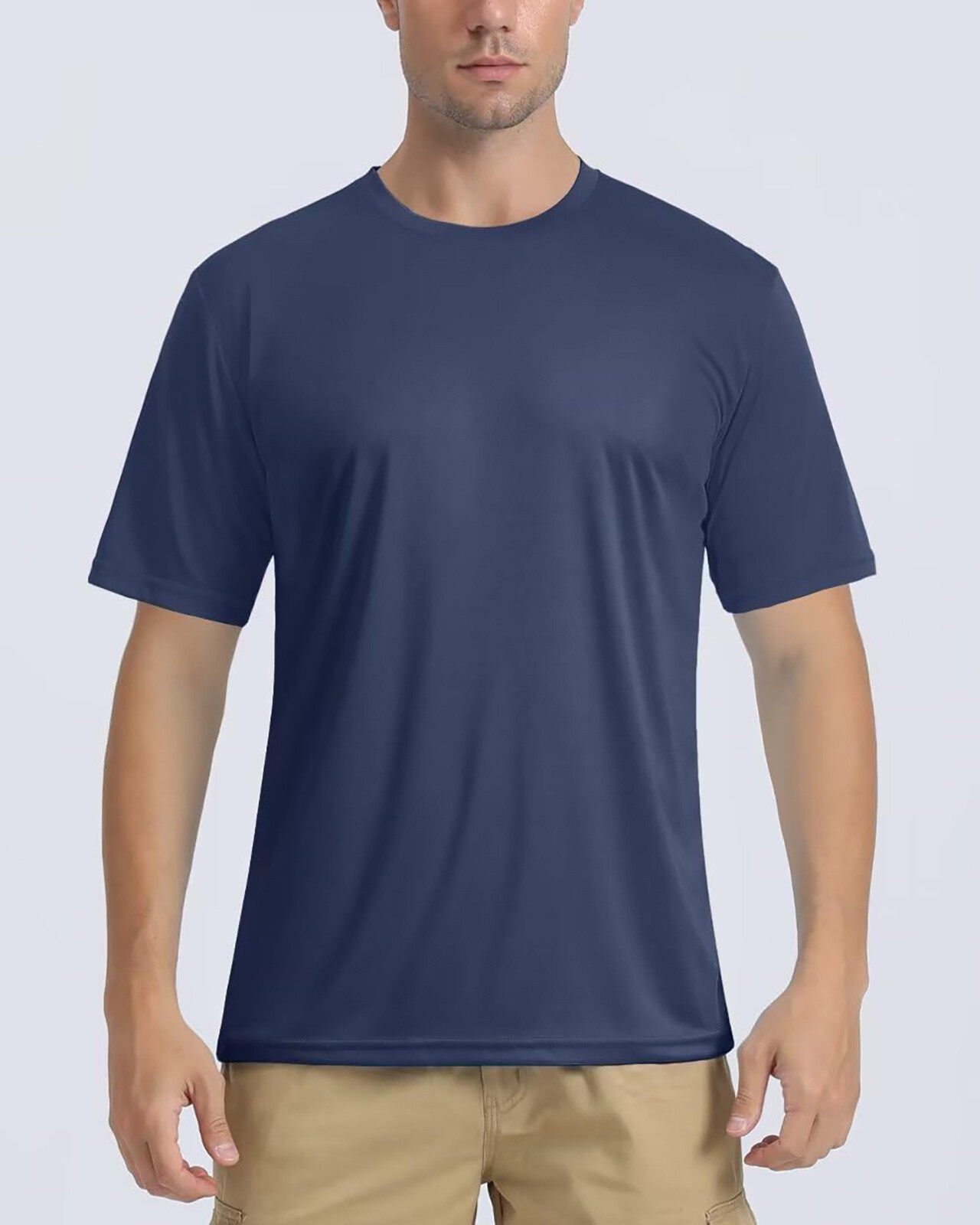 UPF50+ Men’s UV Shirts Short Sleeve Quick Dry Performance Gym Workout Athletic T