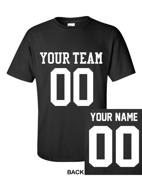 CUSTOM CLASSIC T-Shirt JERSEY Personalized Name Number Football Softball S-5XL