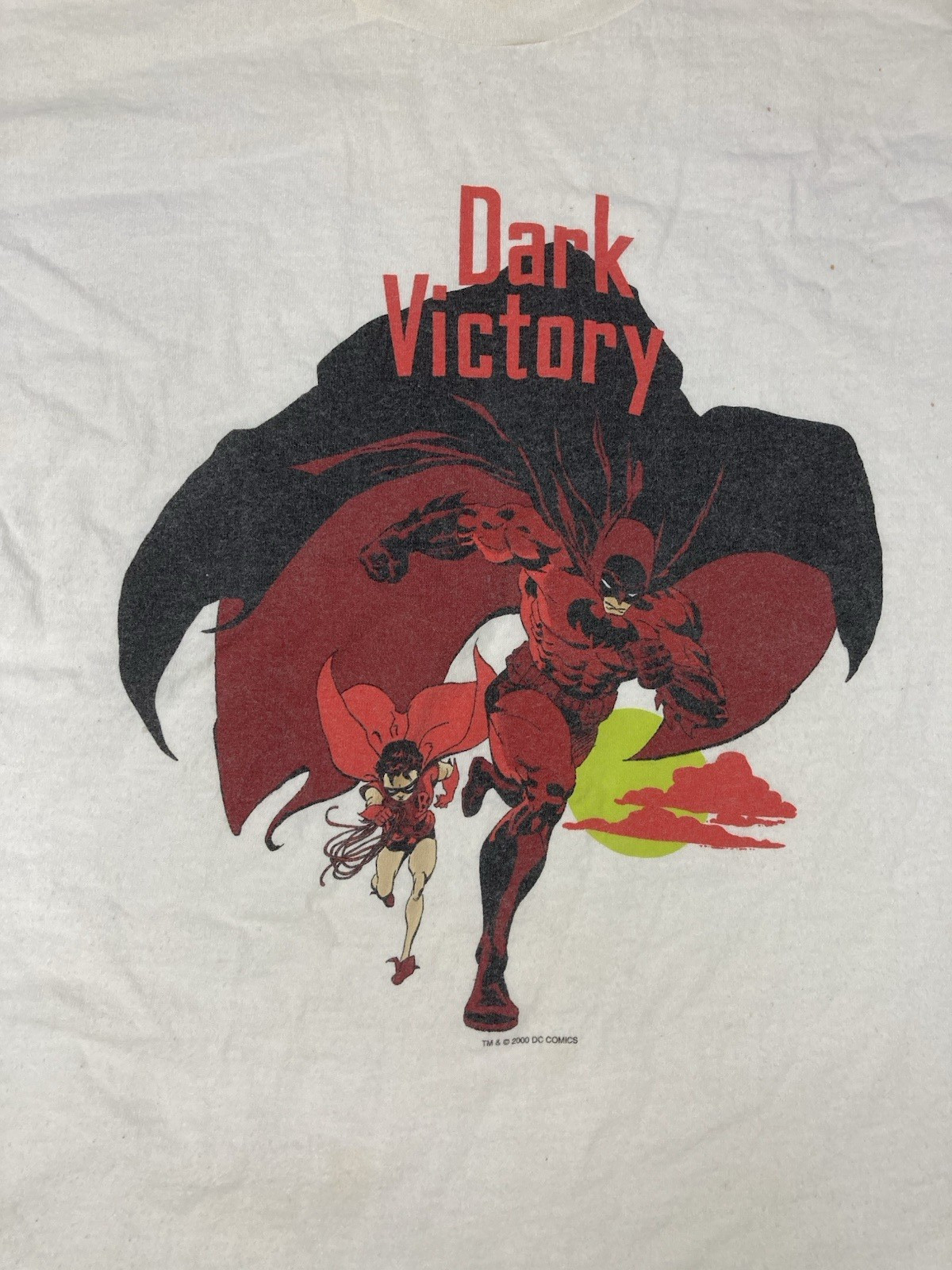 VINTAGE Graphitti Batman Dark Victory 2000 DC Comics T-shirt Men XL