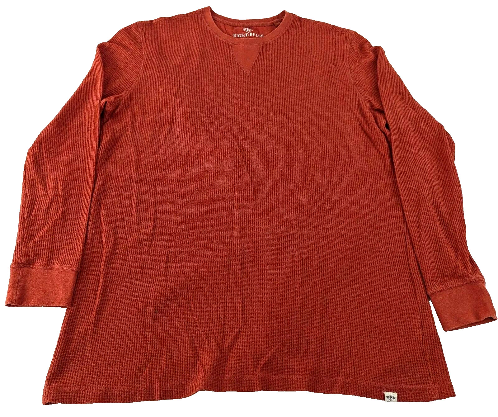 Eight Bells Long Sleeve Casual Shirt Cotton Poly Blend Red XL