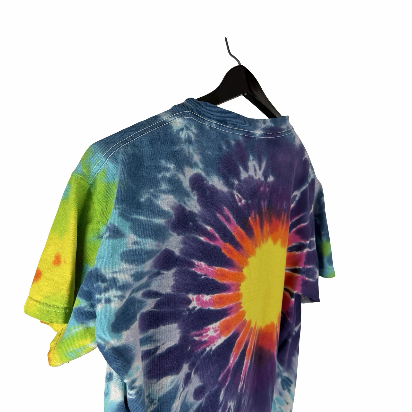 Vintage 90s Delta Pro Weight Tie Dye Hippie Style Blank Shirt Size M
