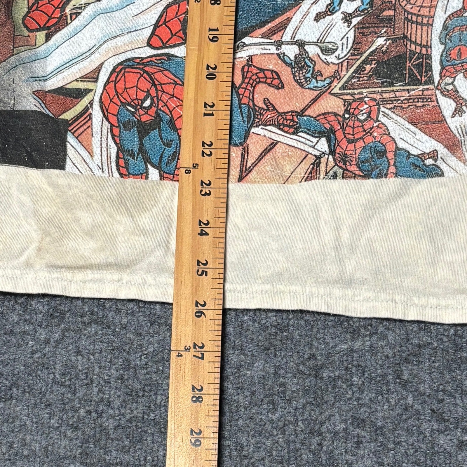 Marvel Amazing Spider-Man Comic Issue 186 Graphic Shirt Mens Medium Beige Cotton