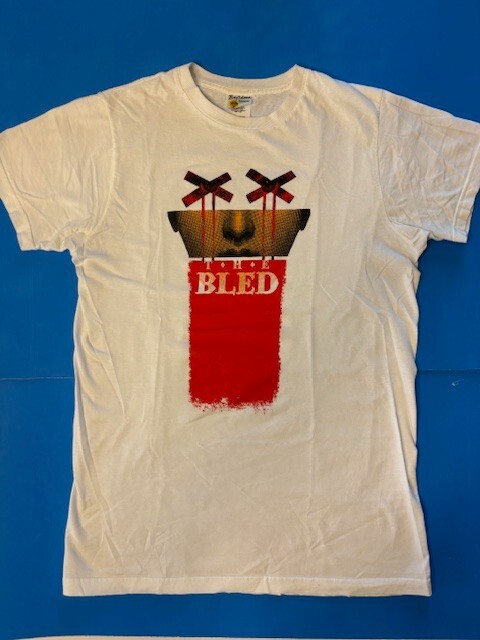 The Bled – Dead Stock “Eyes” white, size Medium t-shirt. Never worn.