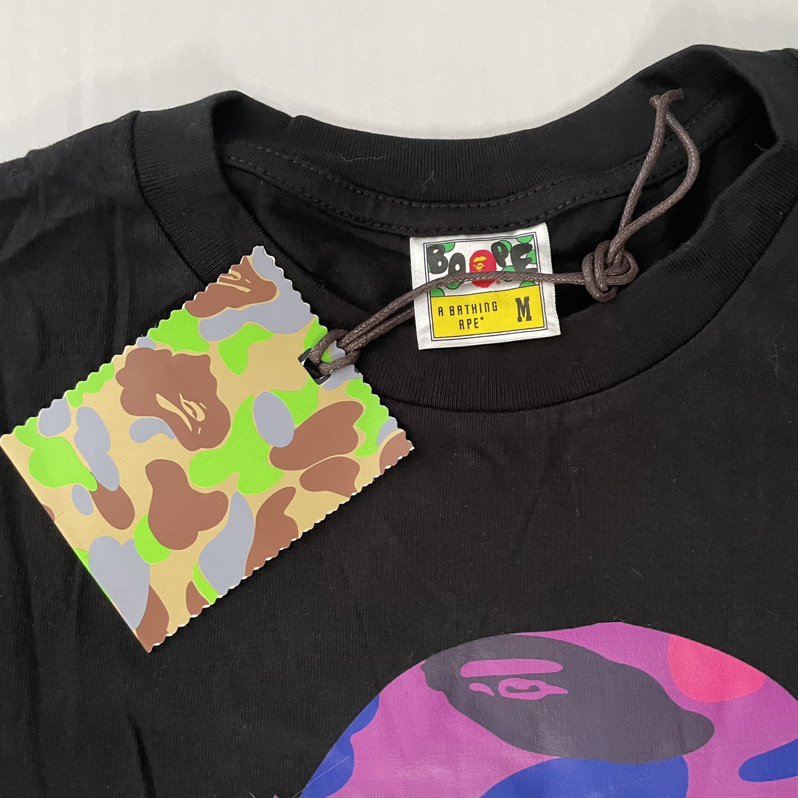 A Bathing Ape BAPE Purple Ape Tee Men’s Cotton