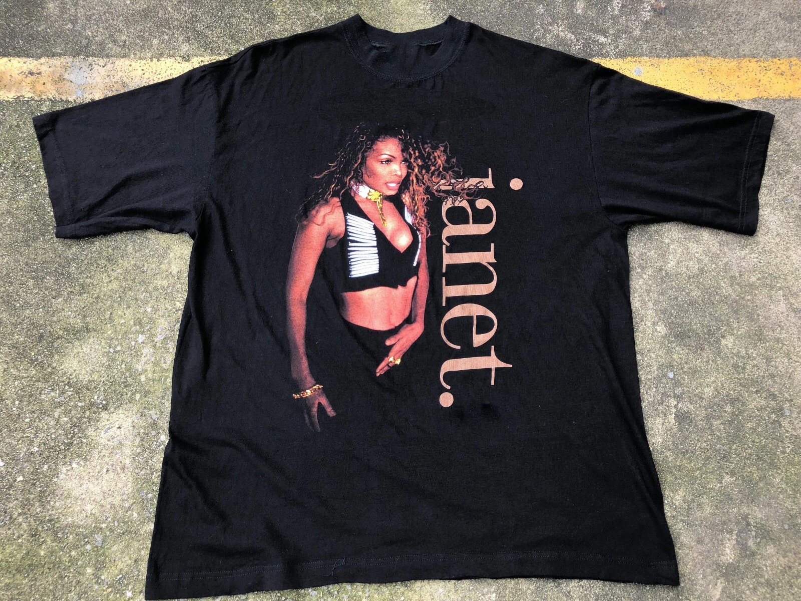 Janet Jackson World Tour 93-94 Cotton Black Unisex Shirt
