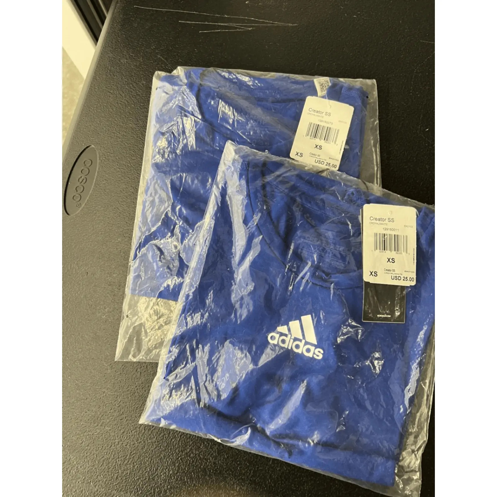 Adidas Creator SS Royal Blue White T-Shirt Size XS New With Tags