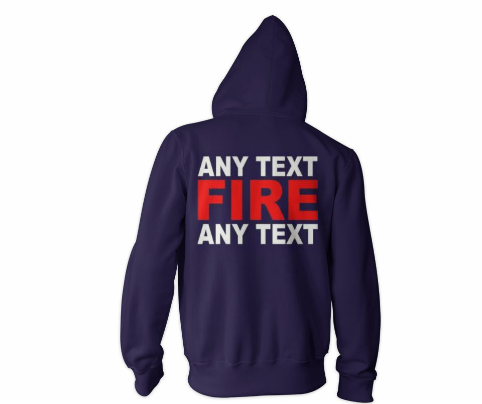 Personalized FireFighter Fire Department T-shirt Rescue Custom Any Text T-shirt