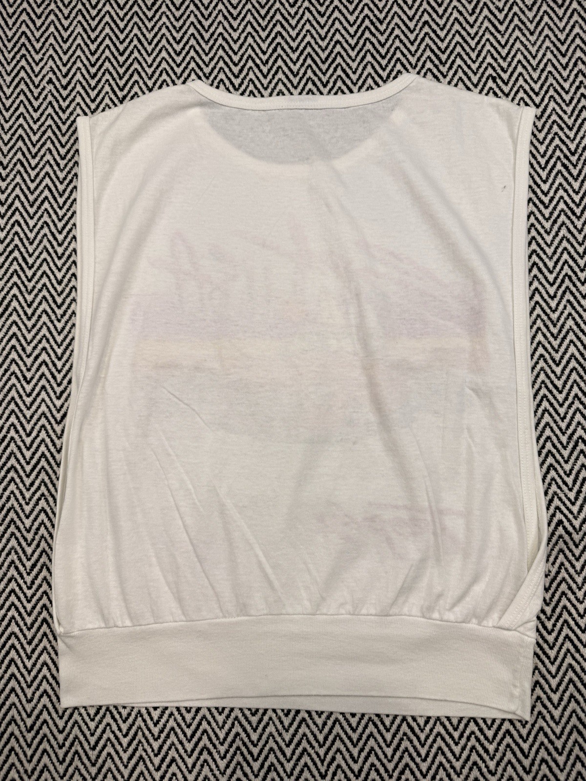 VTG 80s Tropix MENS MEDIUM ‘Surf USA’ Truck Sleeveless Retro Shirt Top Half USA