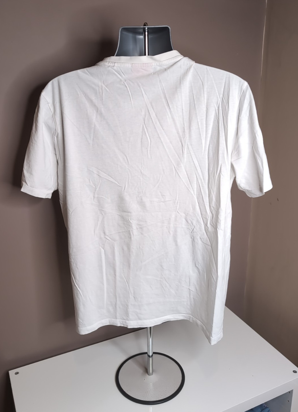 Hugo Boss Happy HUGO White Men’s T-Shirt Size L Box Logo Cotton Designer