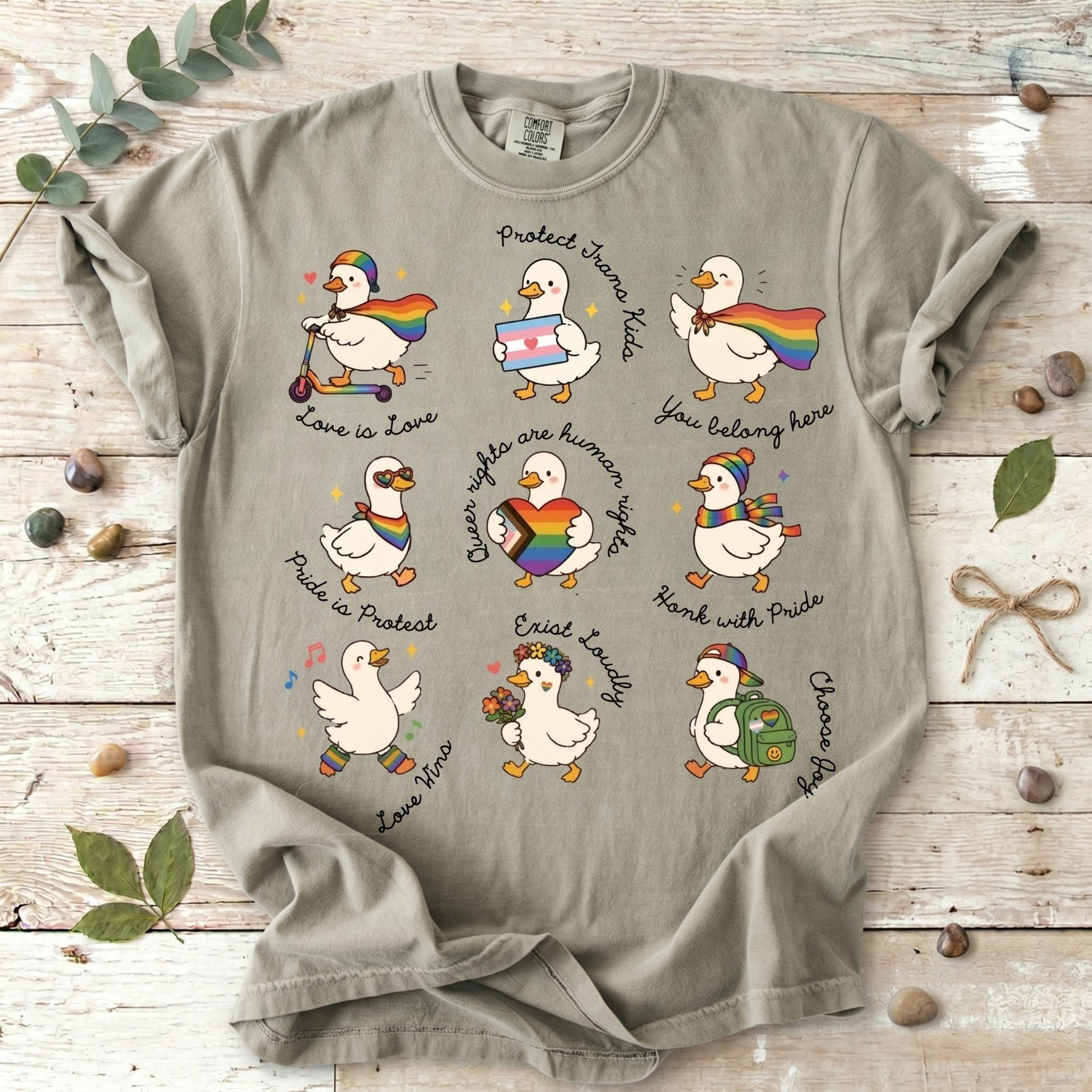 Silly Goose LGBTQ Subtle Message Pride Shirt, Proud Geese Ally shirt
