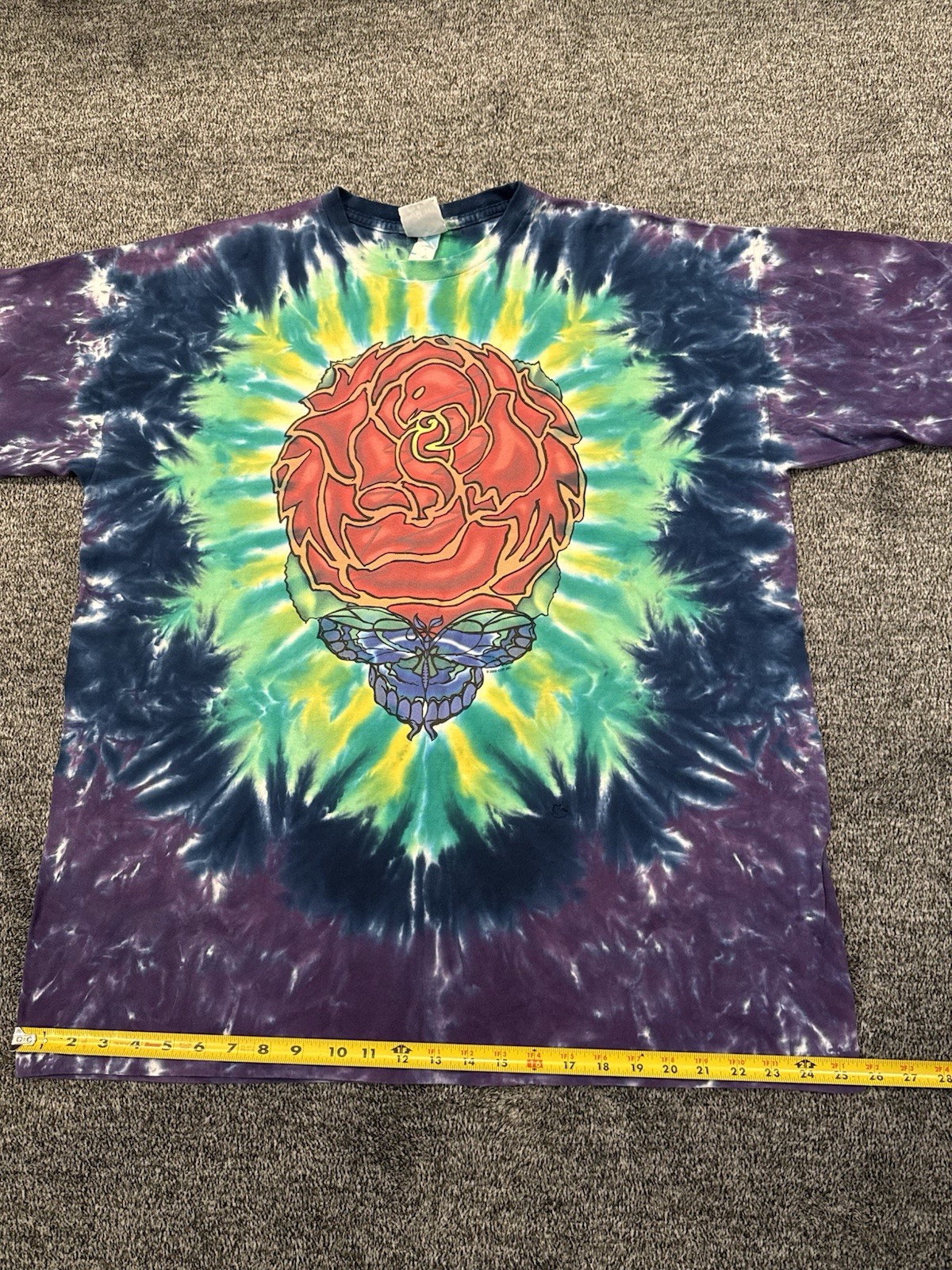 VTG Grateful Dead The Other Ones Further Liquid Blue T-Shirt Tie-Dye Men Size XL
