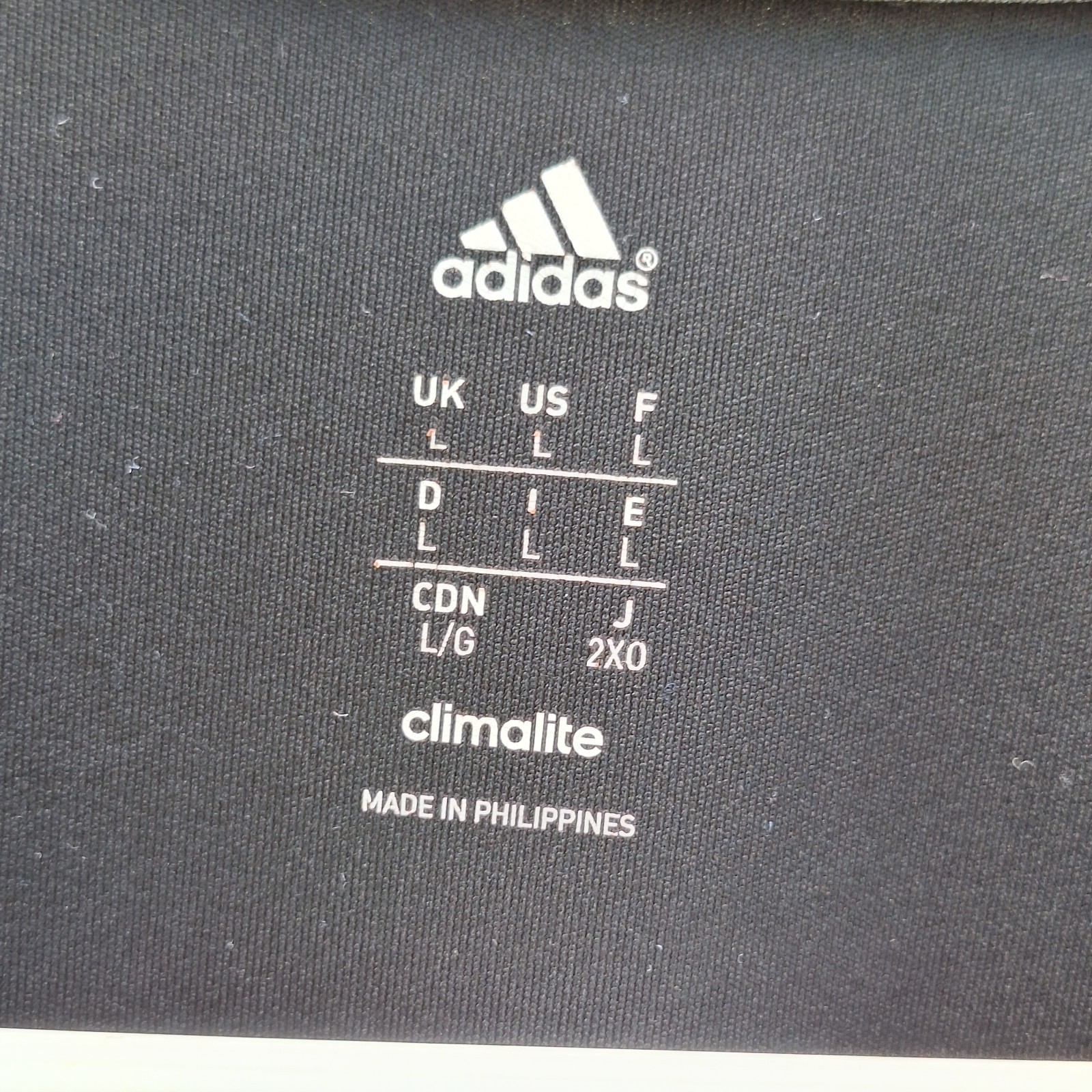 Adidas Shirt Adult L Black Athletic Vented Fishing Gym Climalite Mens Jogging