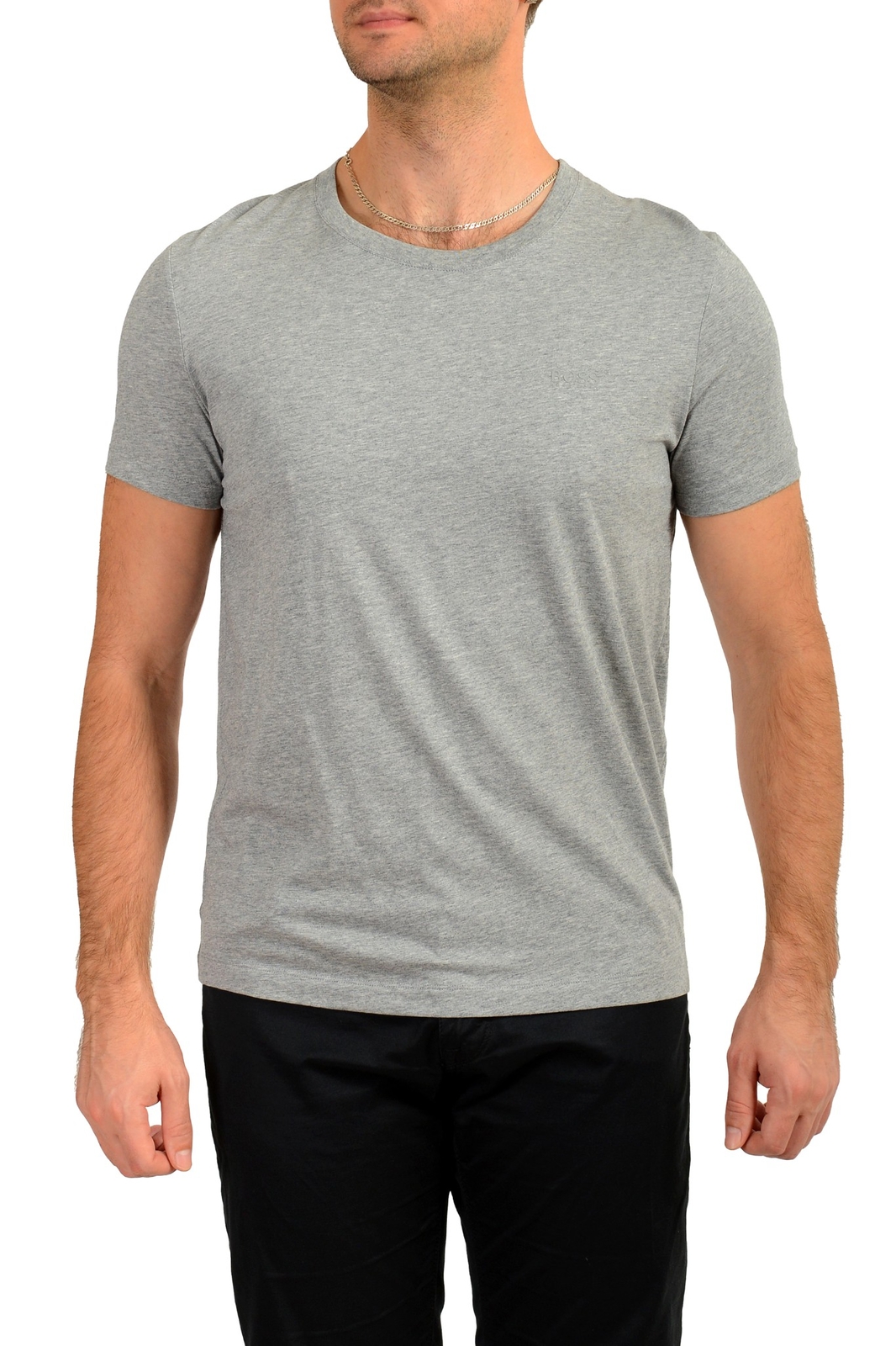 Hugo Boss Men’s “Tiburt 33” Gray Crewneck Short Sleeve T-Shirt US 2XL IT 56