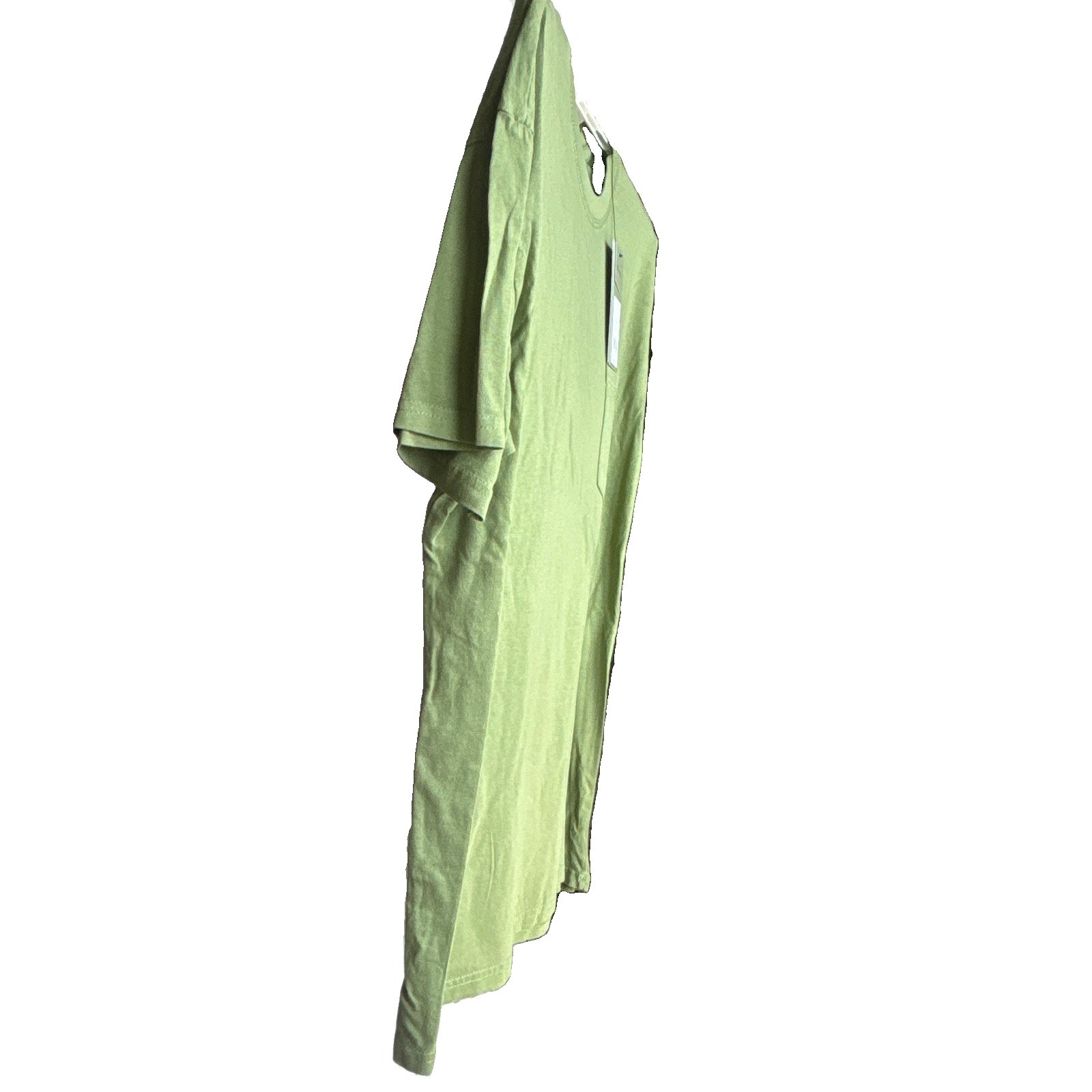Goodfellow & Co Men’s Green Solid Knit Cotton Pocket Crew Neck T-Shirt XL