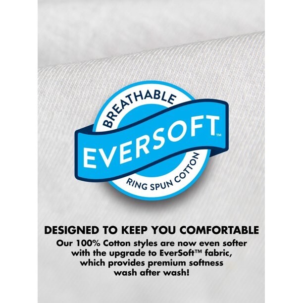 6 Pack Fruit of the Loom Men’s Crew T-Shirt Undershirts Super Value Cotton S-3XL