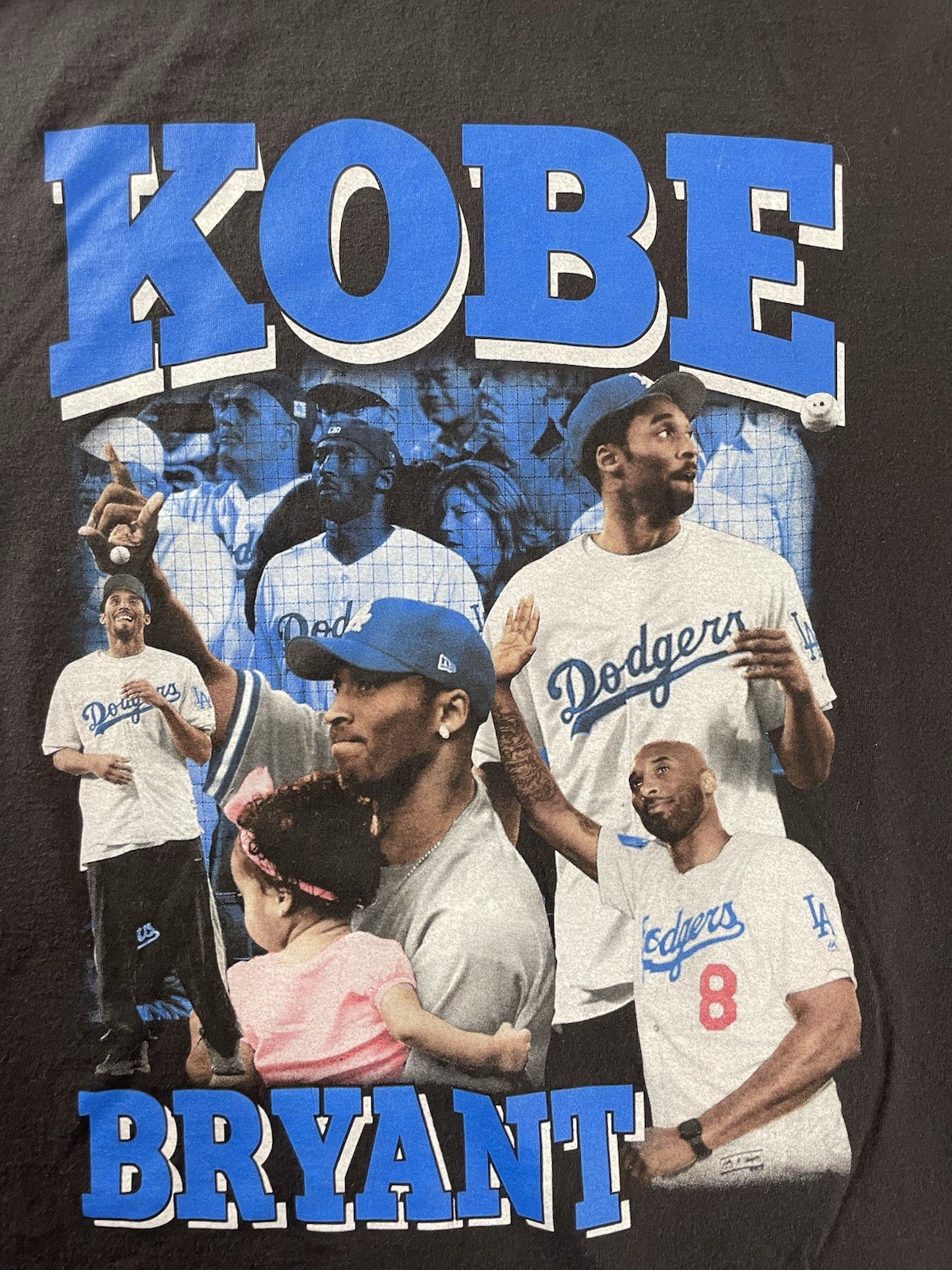 Dodgers T Shirt Men’s Adult Size L/XL No size Tag Black