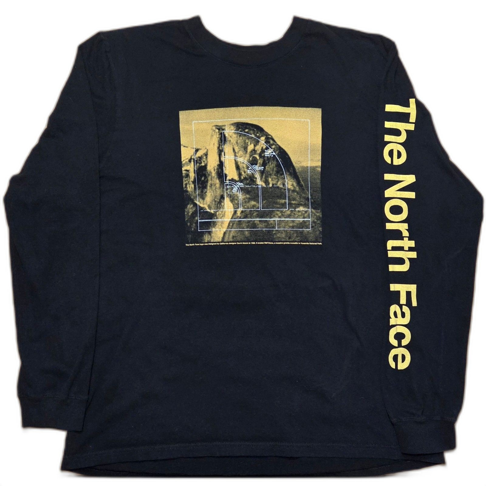 Northface Shirt Mens Longsleeve XL Logometrics Crewneck Tee Gorpcore