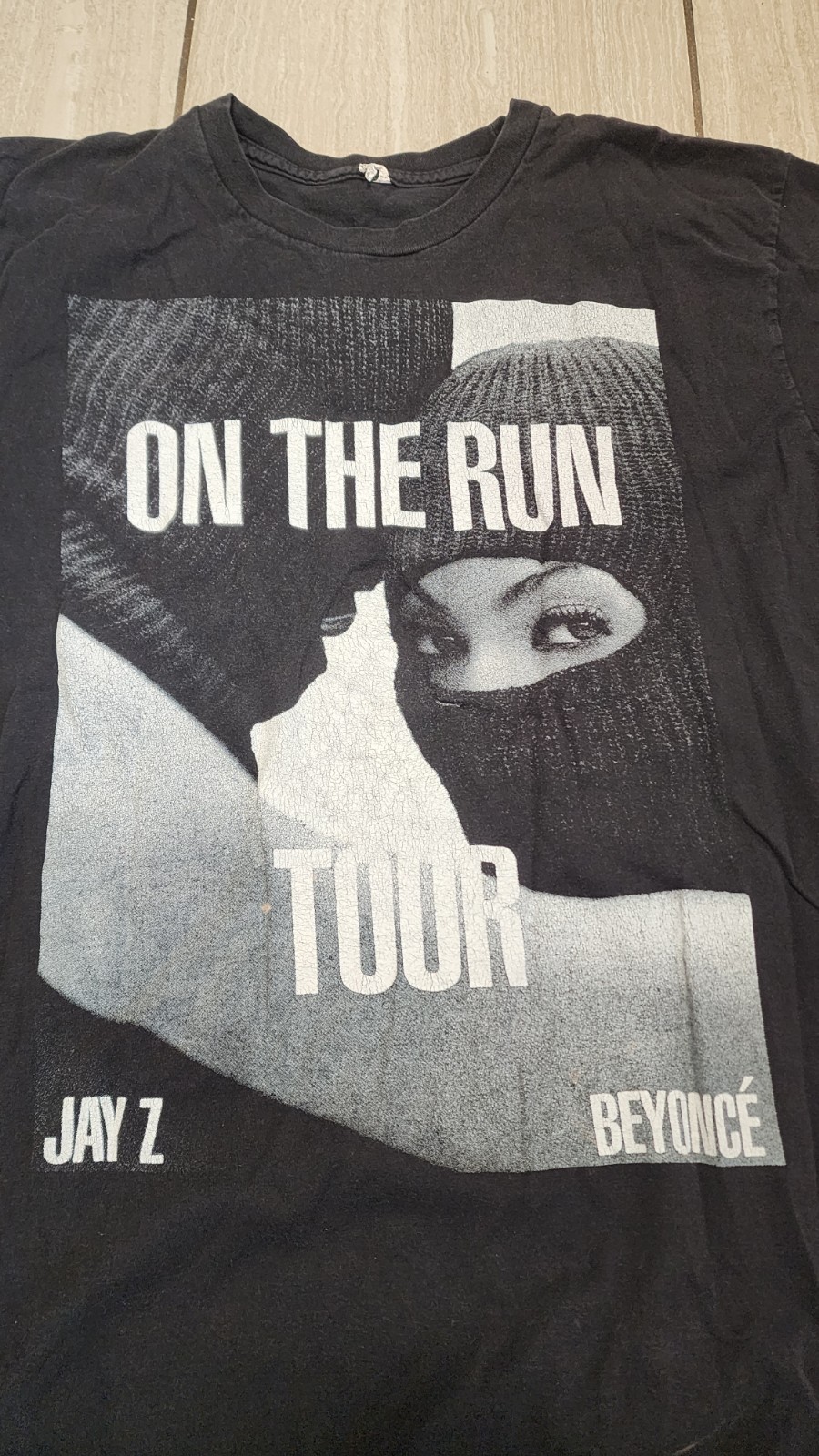 Jay Z & Beyoncé On The Run 2014 Tour Concert T-Shirt | 2-Sided Mens Black