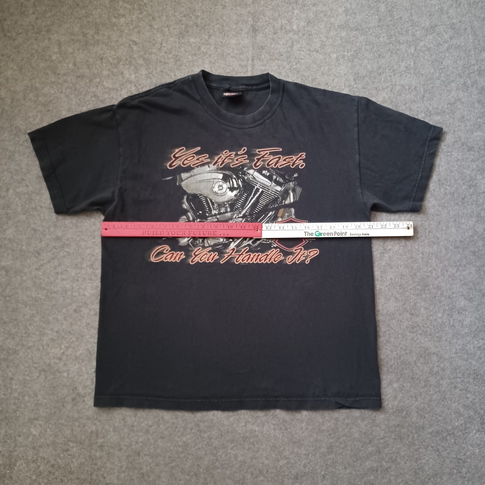 Vtg Harley Davidson T Shirt Mens Black L Logo Pat Rogers Speedway Motorcycle Y2K