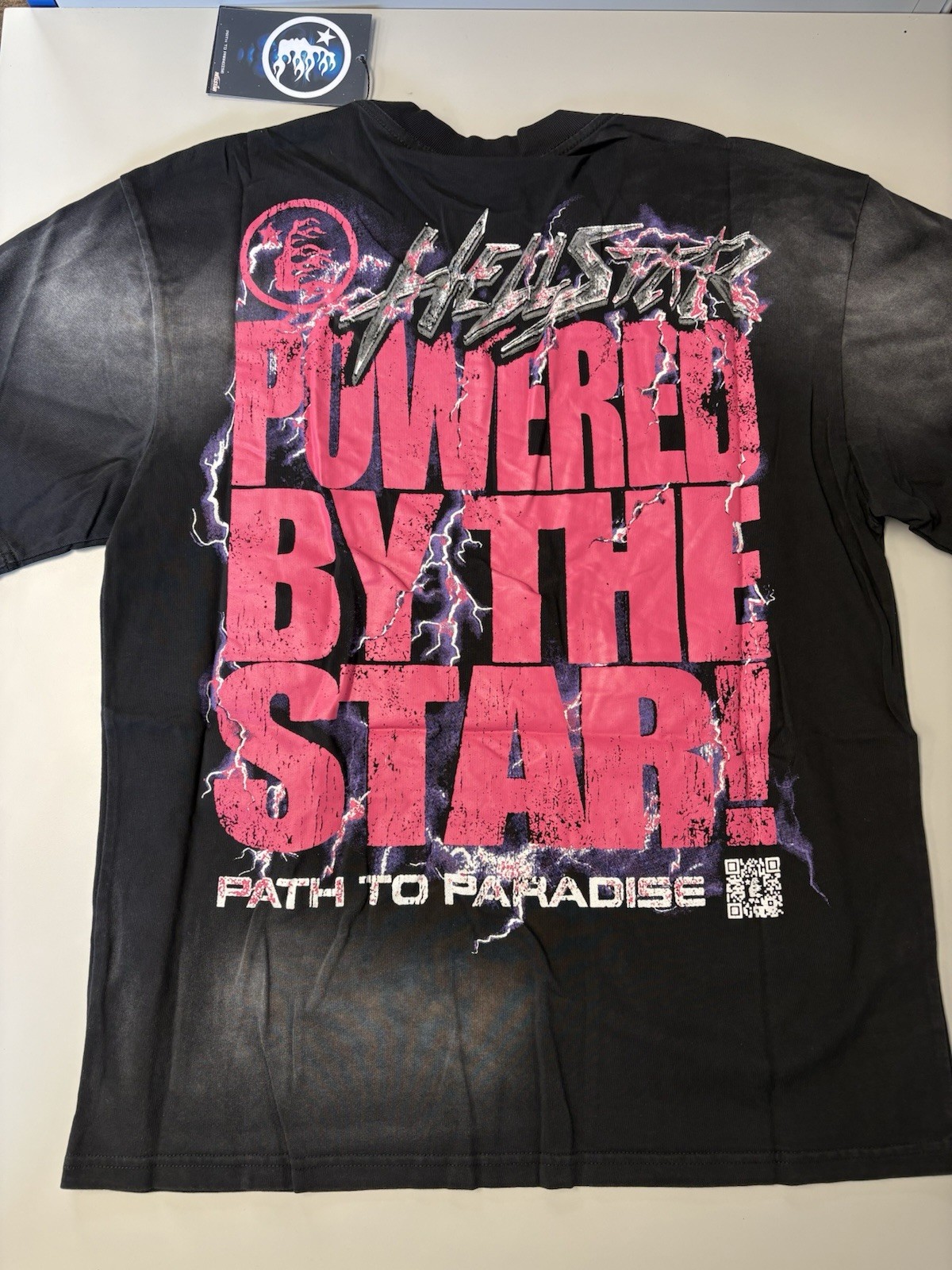 Hellstar Powered By The Star Tee Black Size S Authentic NWT Capsule 10 Shirt