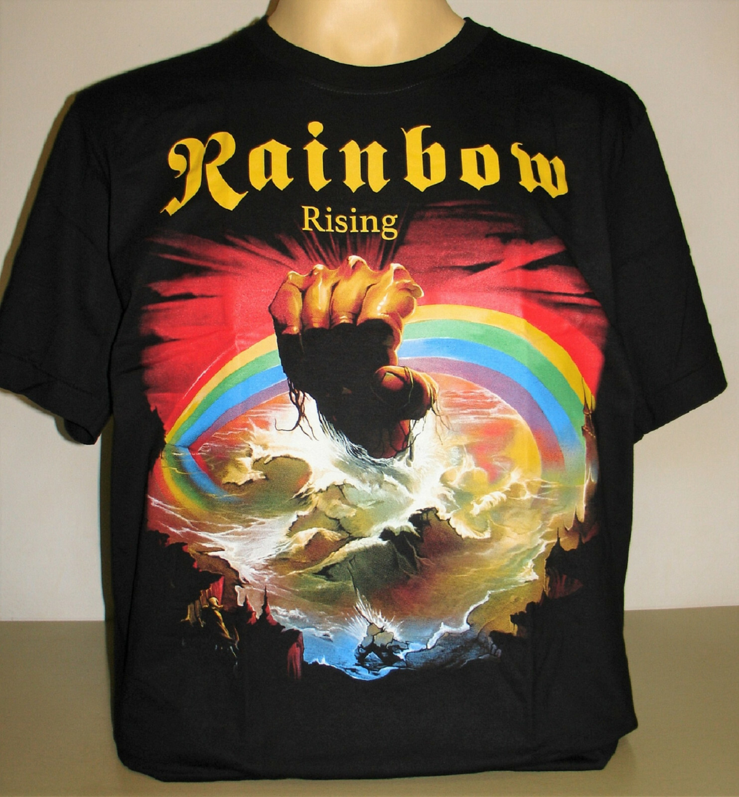 Rainbow Rising T-Shirt Size S M L XL 2XL 3XL New! Hard Rock Band Metal XXL XXXL