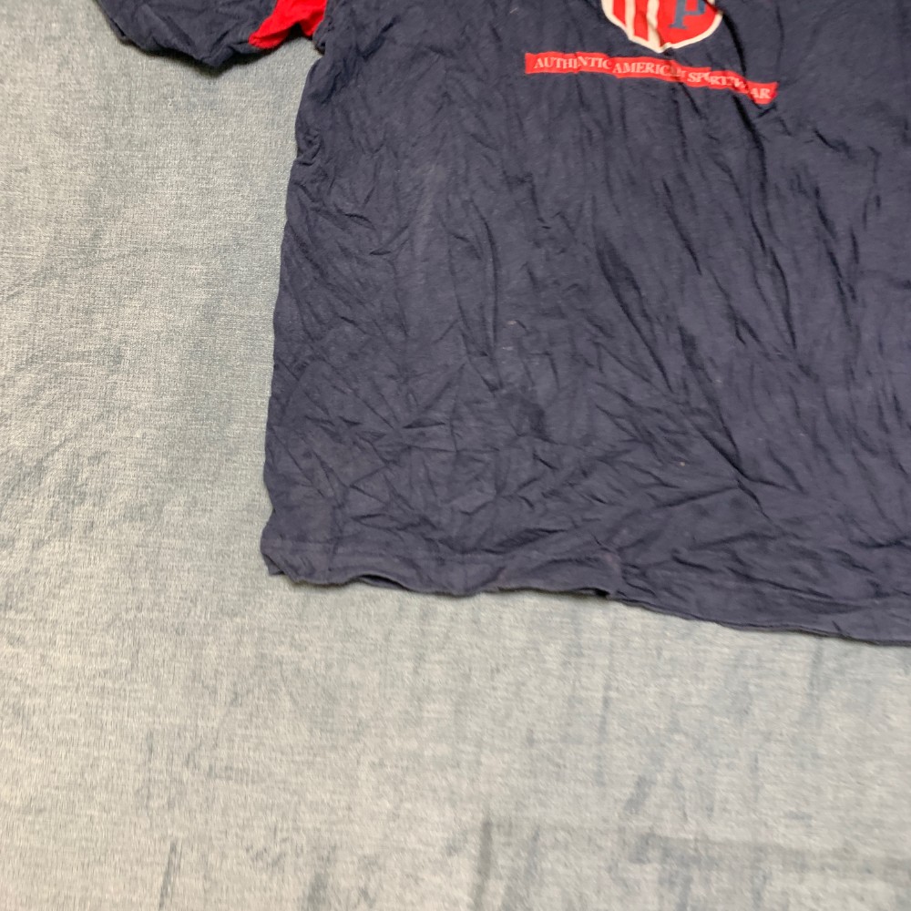 U.S. Polo Assn. T Shirt Mens Medium Navy Blue Graphic Print Casual Short Sleeve
