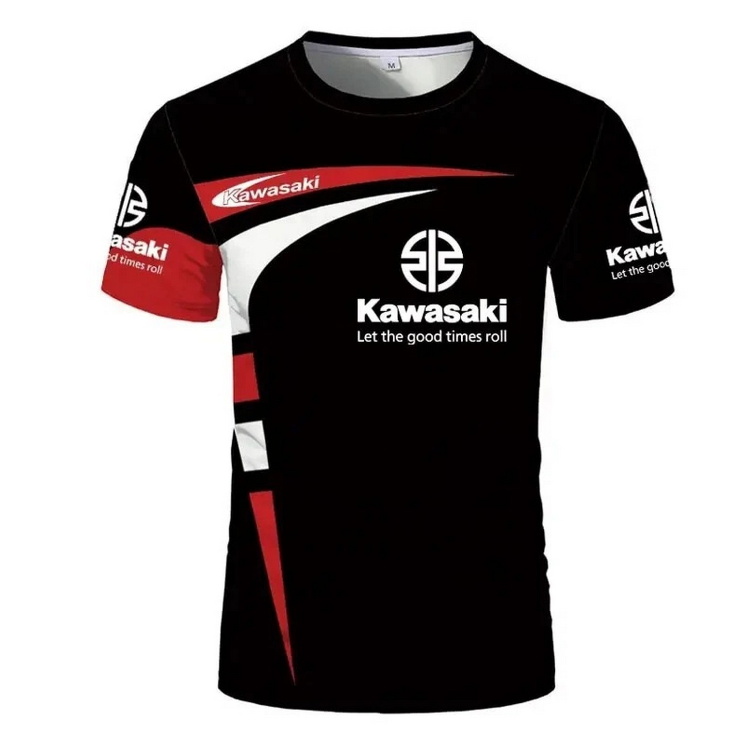 New Kawasaki Motorcycle Racing Team 3D Printed Men’s T-shirt Quick Drying