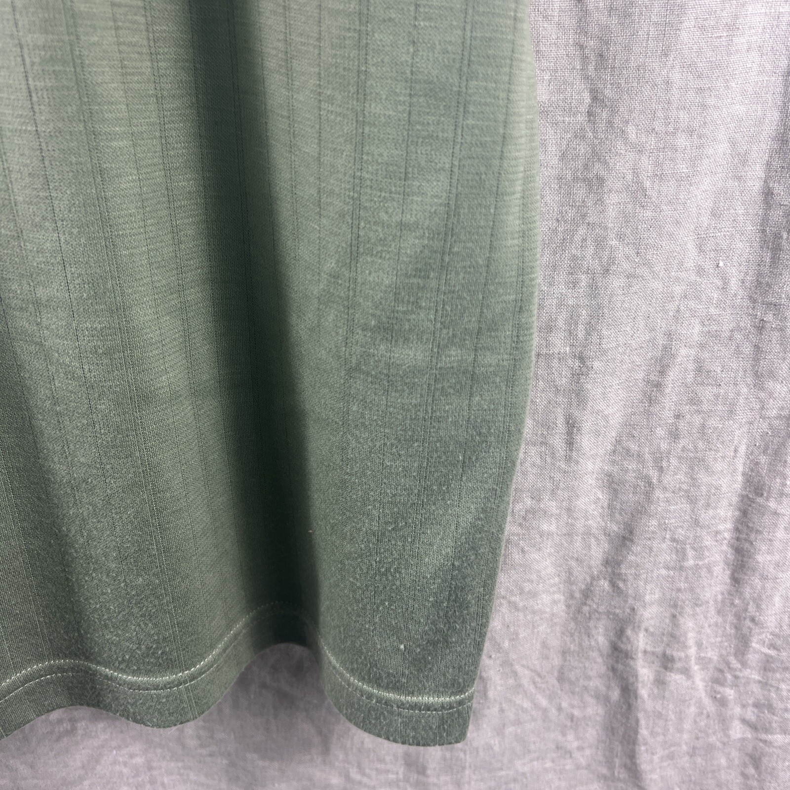 Pierre Cardin Men’s Green Short Sleeve V-Neck Casual Comfort Shirt Size Large