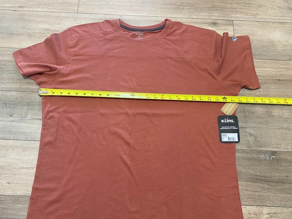 Kuhl Bravado T-Shirt Mens XXL Wildfibre Organic Cotton Outdoor Sundried Tomato