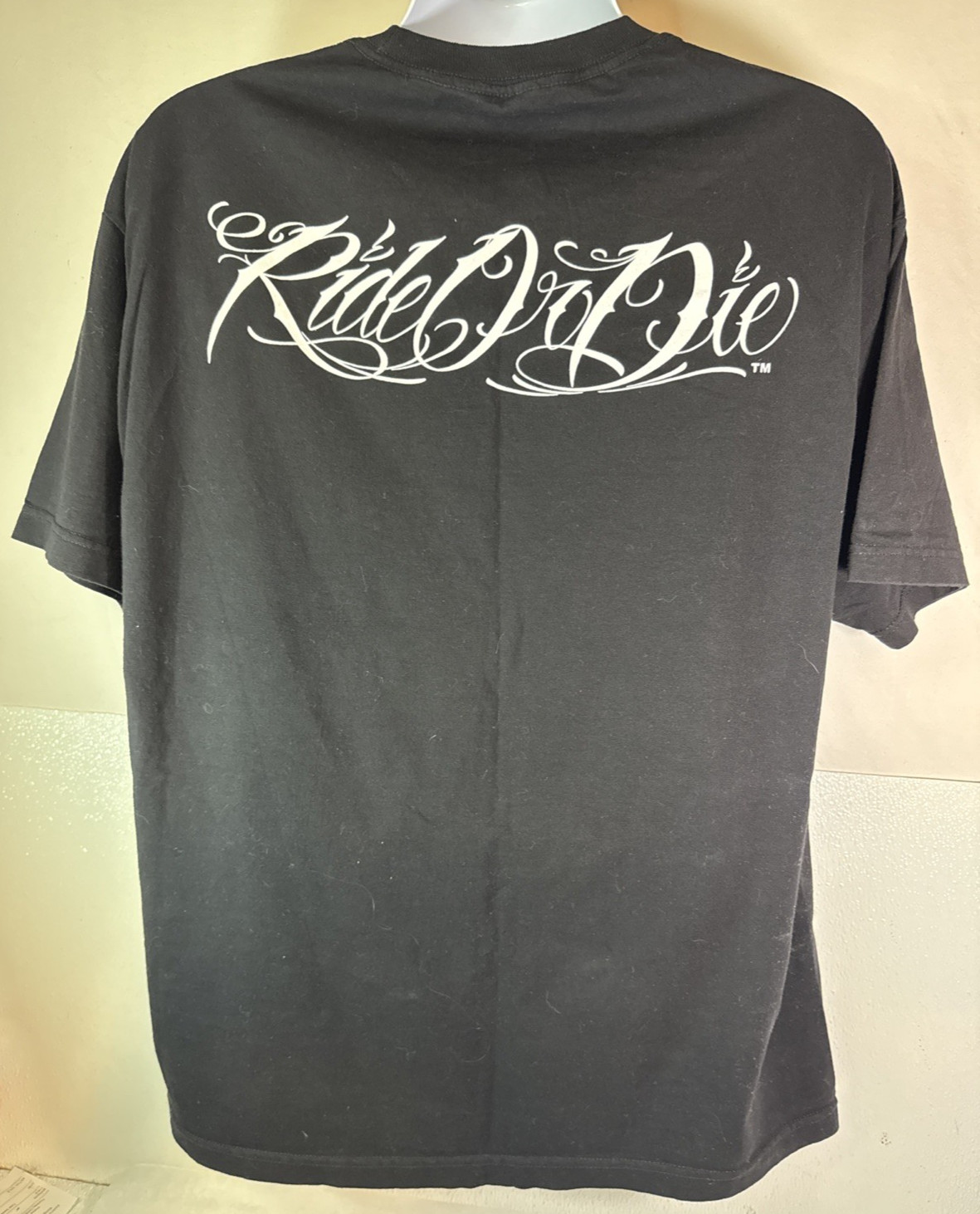 DGA, David Gonzales Art, “Ride or Die”, Ink Men’s Cotton Tee Shirt Size XL