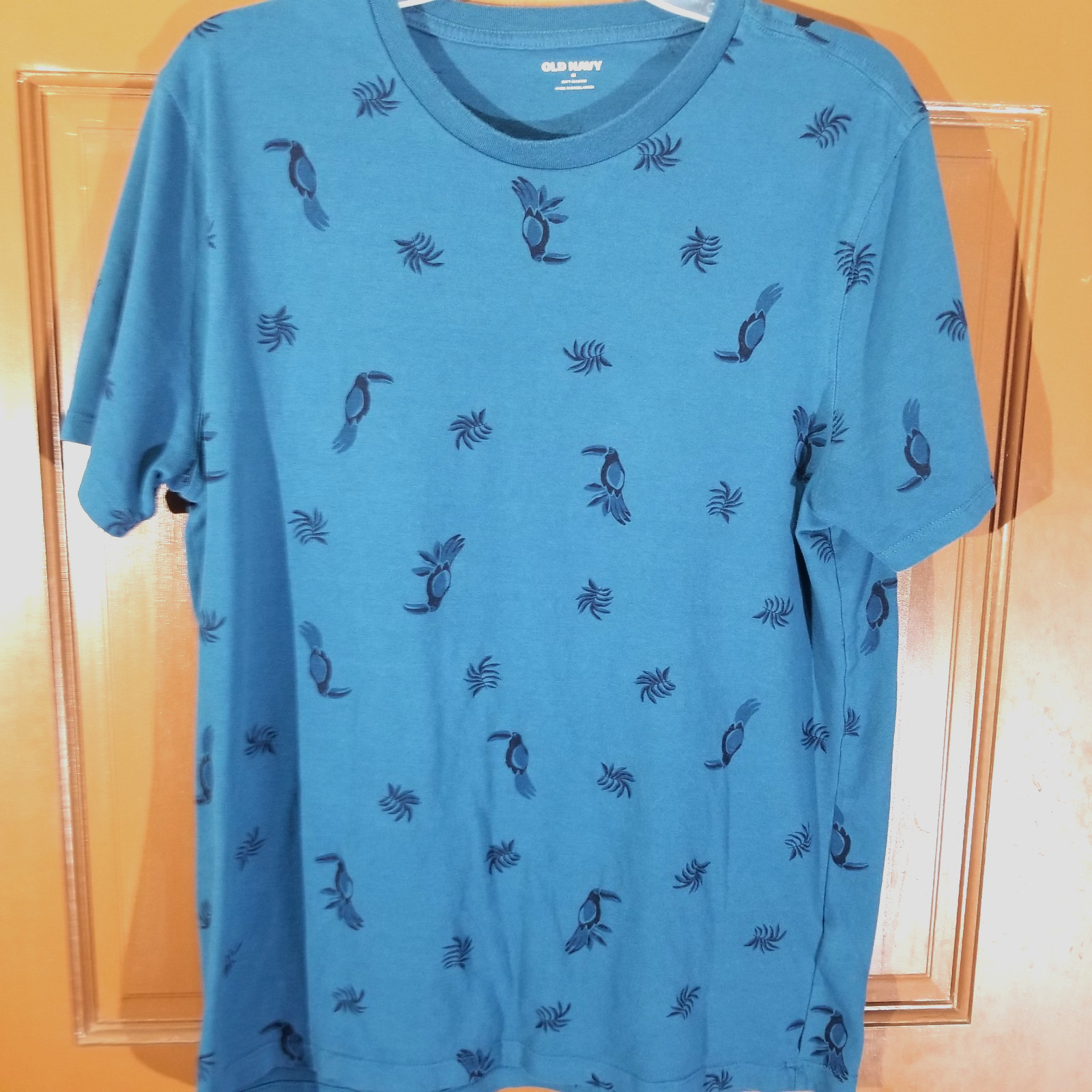 Old Navy Soft‑Washed T‑Shirt Lot 4 Men’s M Solid & Graphic Toucan Floral