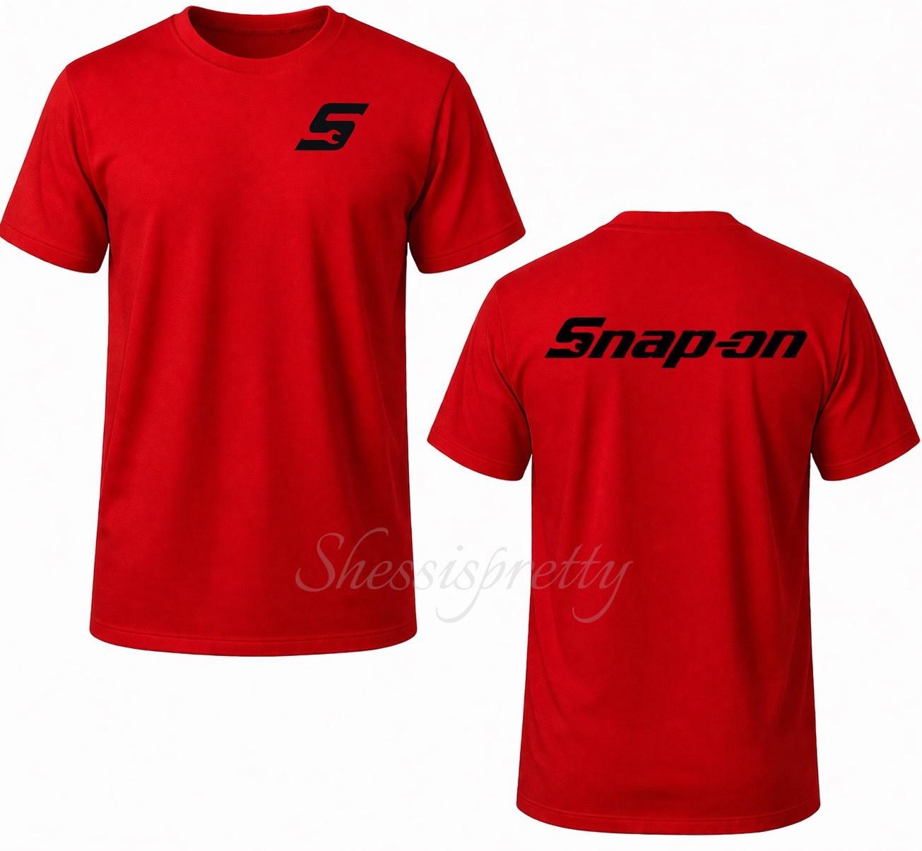 Snap-On Style Mechanic T-Shirt 100% Cotton | Work Shirt Men | Durable Graphic