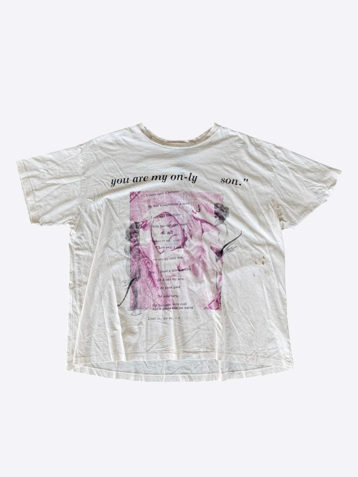 Enfants Riches Deprimes White Only Son Graphic T-Shirt