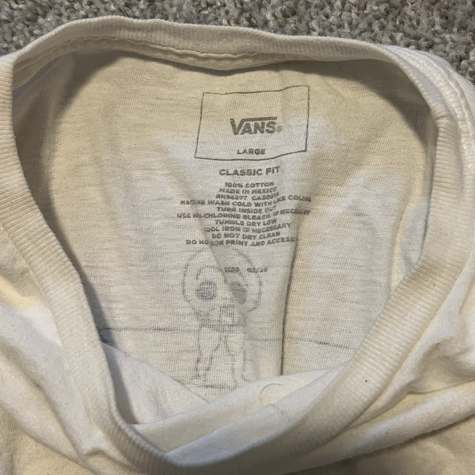 Daniel Johnston T-shirt VANS Skate Austin Texas Men’s Worn