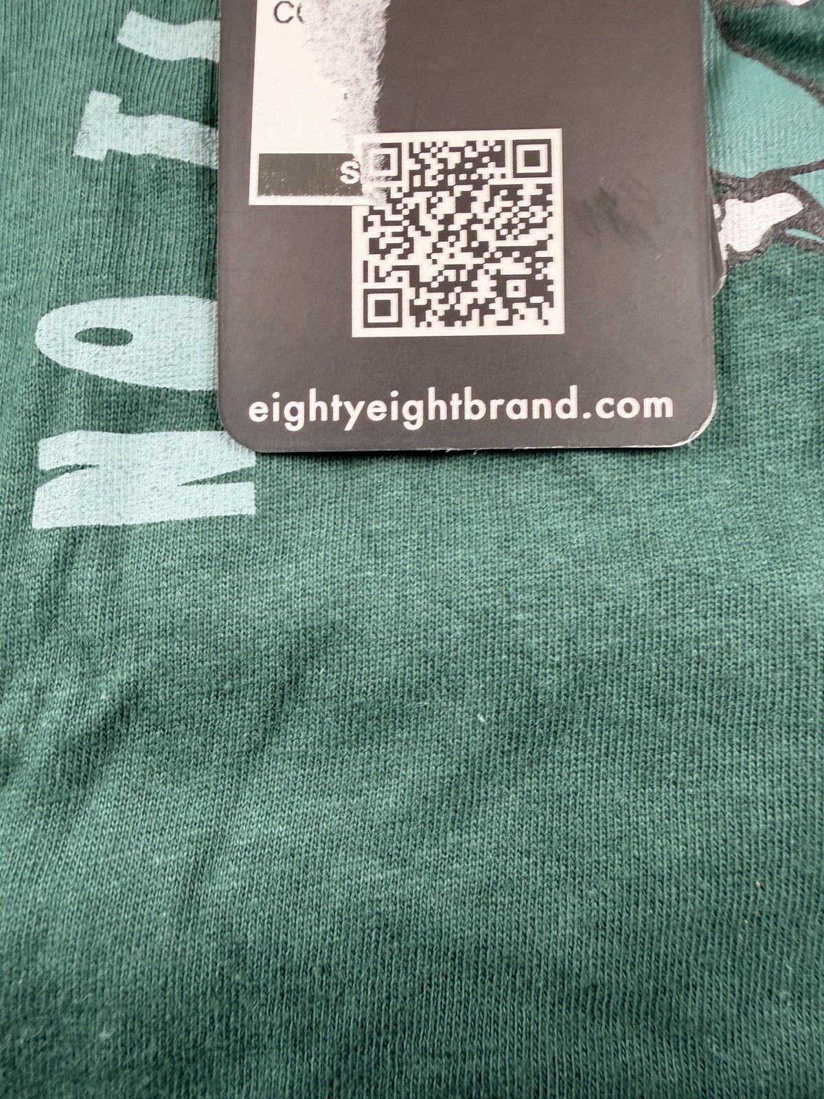Eighty Eight Brand T-Shirt Men’s Size Small Dark Green No Time Like The Present