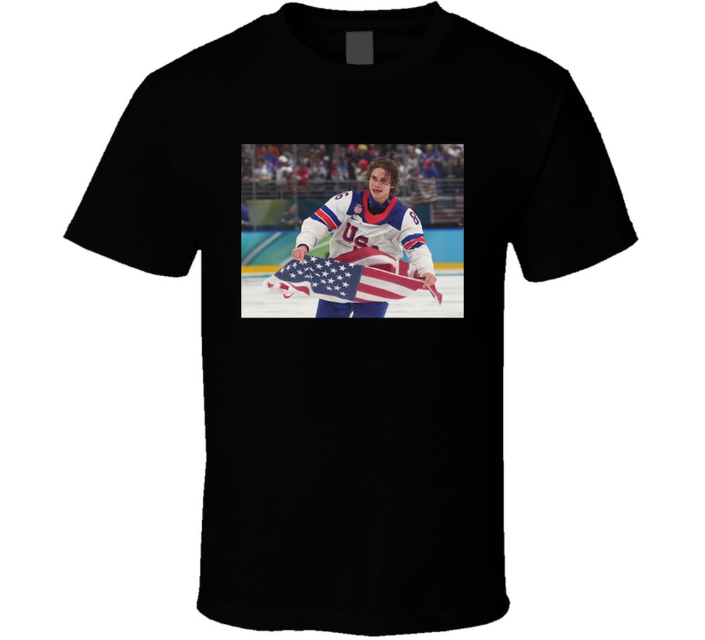 Jack Hughes Usa Hockey Gold T Shirt