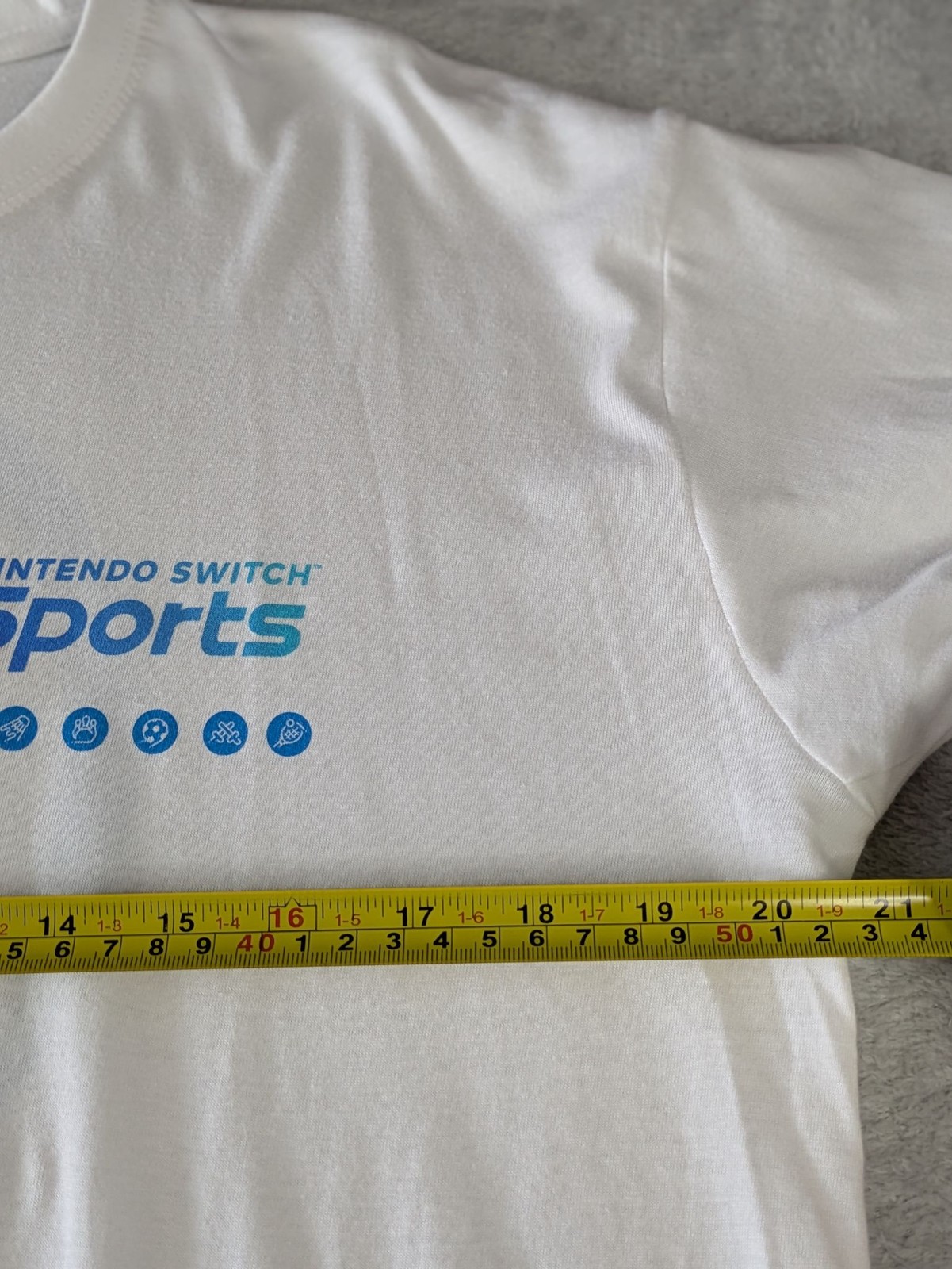 Sols T-Shirt Mens L Nintendo Switch Sports White Cotton Crew Neck Short Sleeve