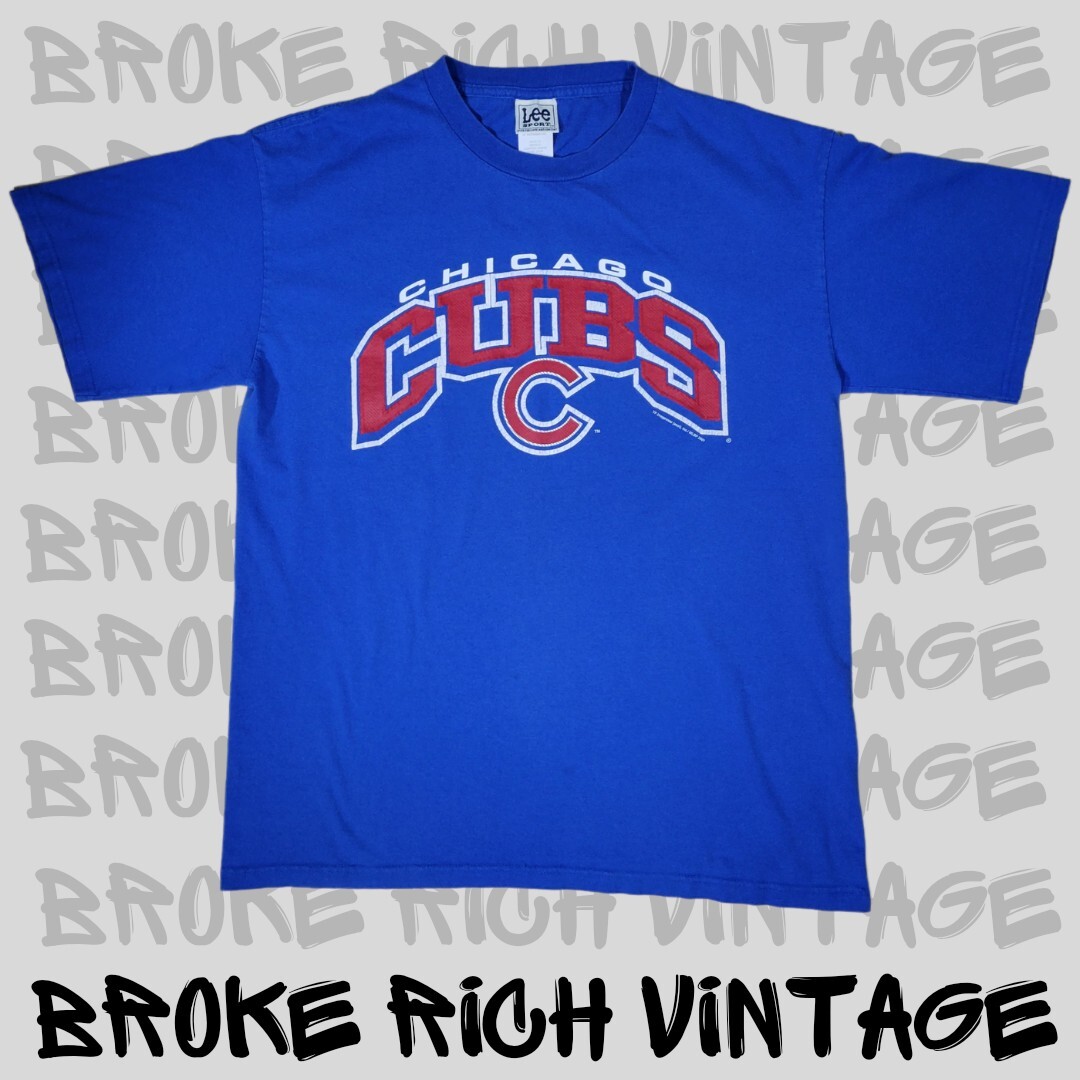 Vintage 00s Chicago Cubs Tee By Lee Sport SZ L Blue