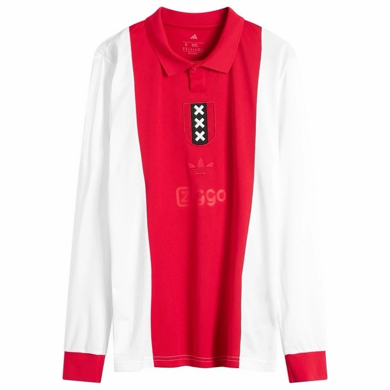 Adidas Ajax Amsterdam Anniversary Jersey White Red JF6340 Slim Fit Multi Size