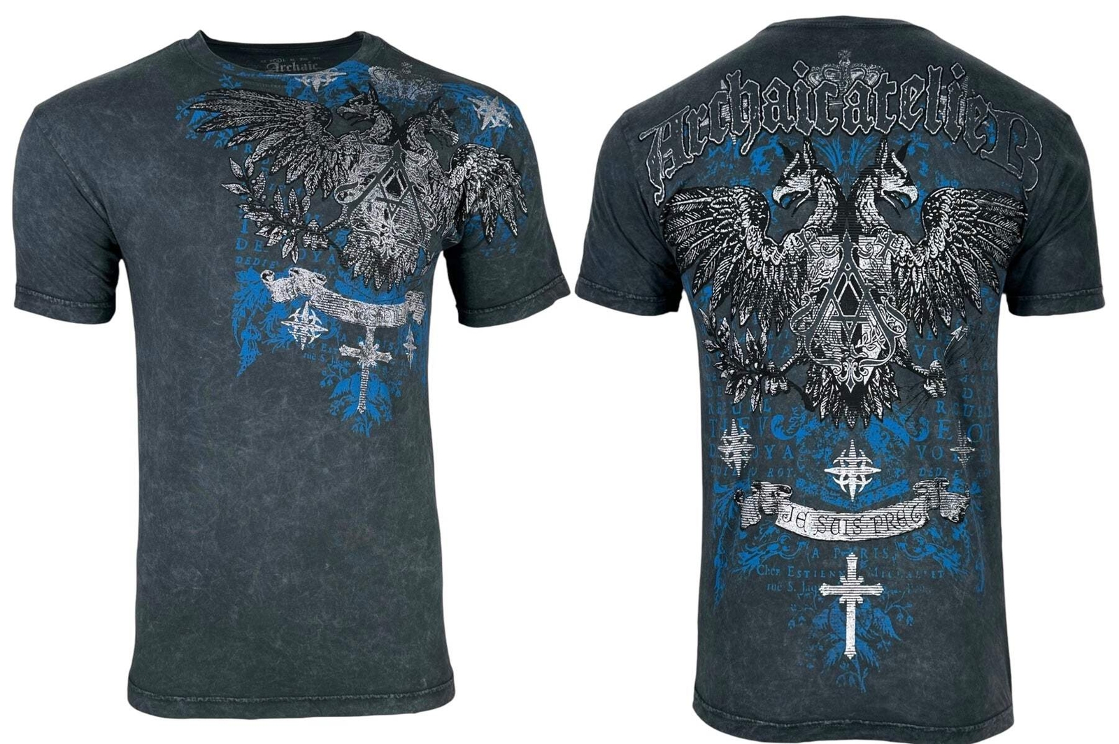 Archaic by Affliction Men’s T-Shirt Calcium Biker Y2K S-5XL