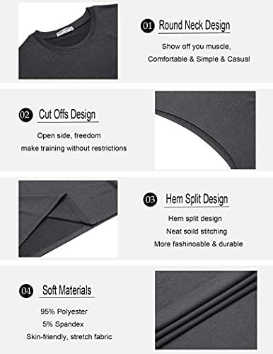 COOFANDY Men Workout Tank Top 2 Pack Gym Bodybuilding Sleeveless T Shirts