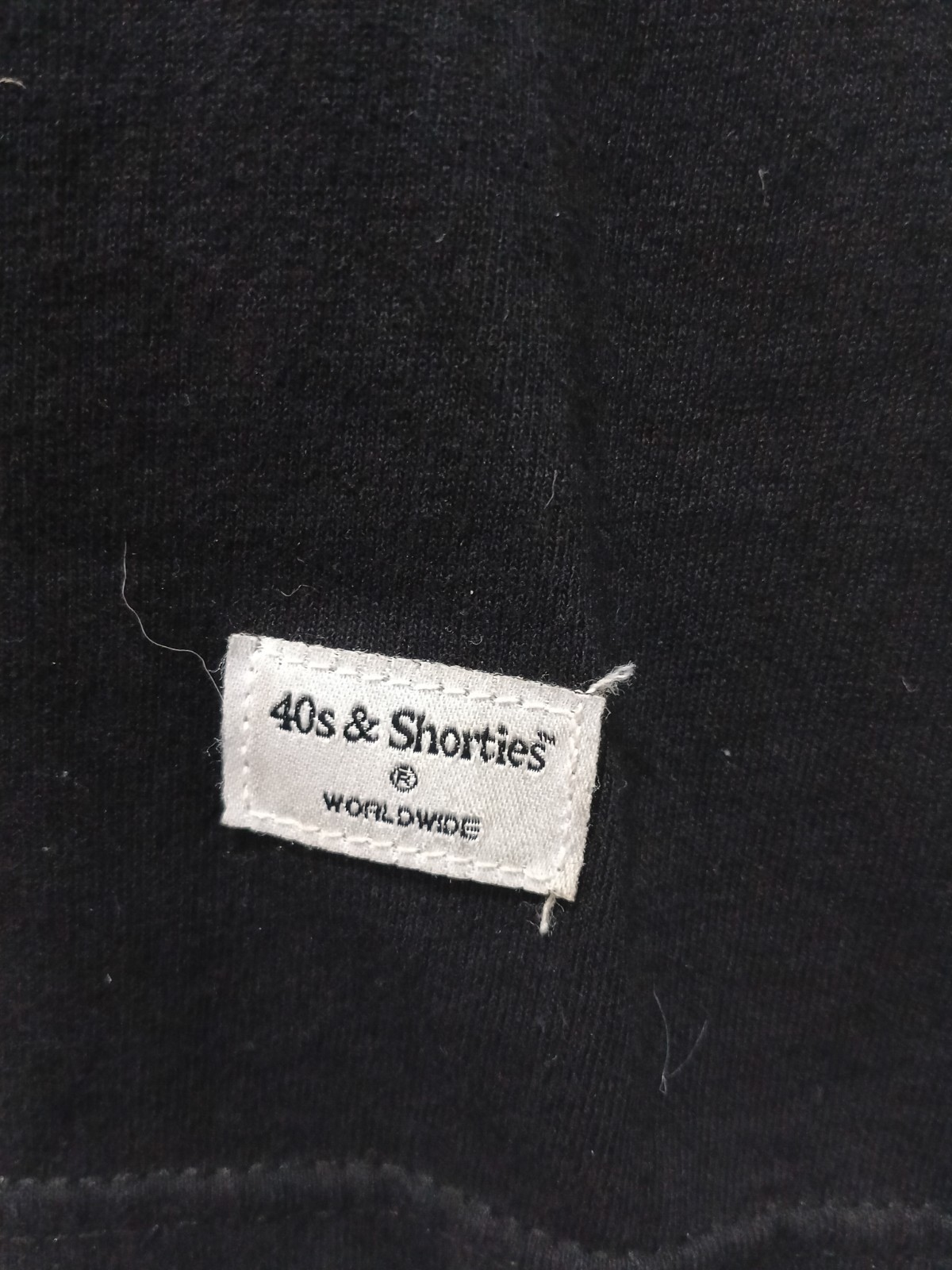 40S & Shorties Black Shirt with Multi Color Outlined Back Club Scene Size M