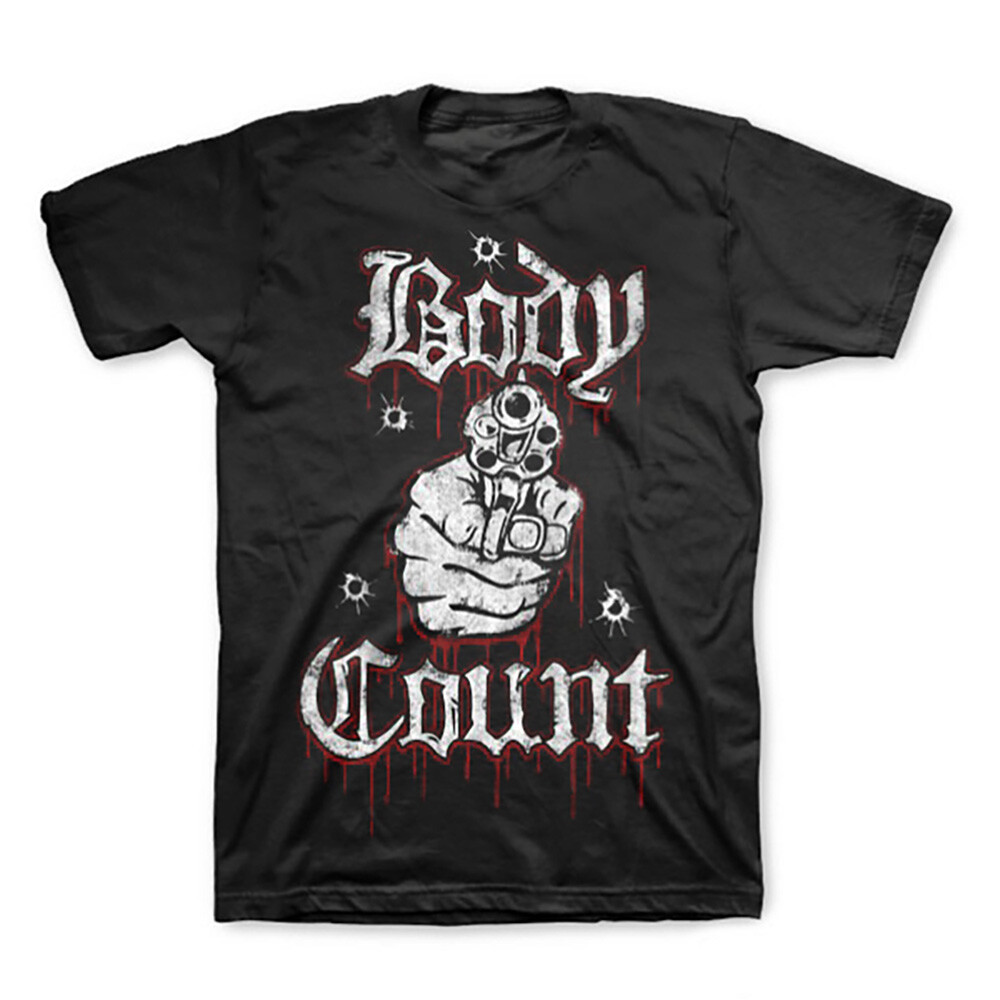 BODY COUNT Ice T Talk Sh*t Get Shot T-Shirt New Authentic NWA Compton S-3XL