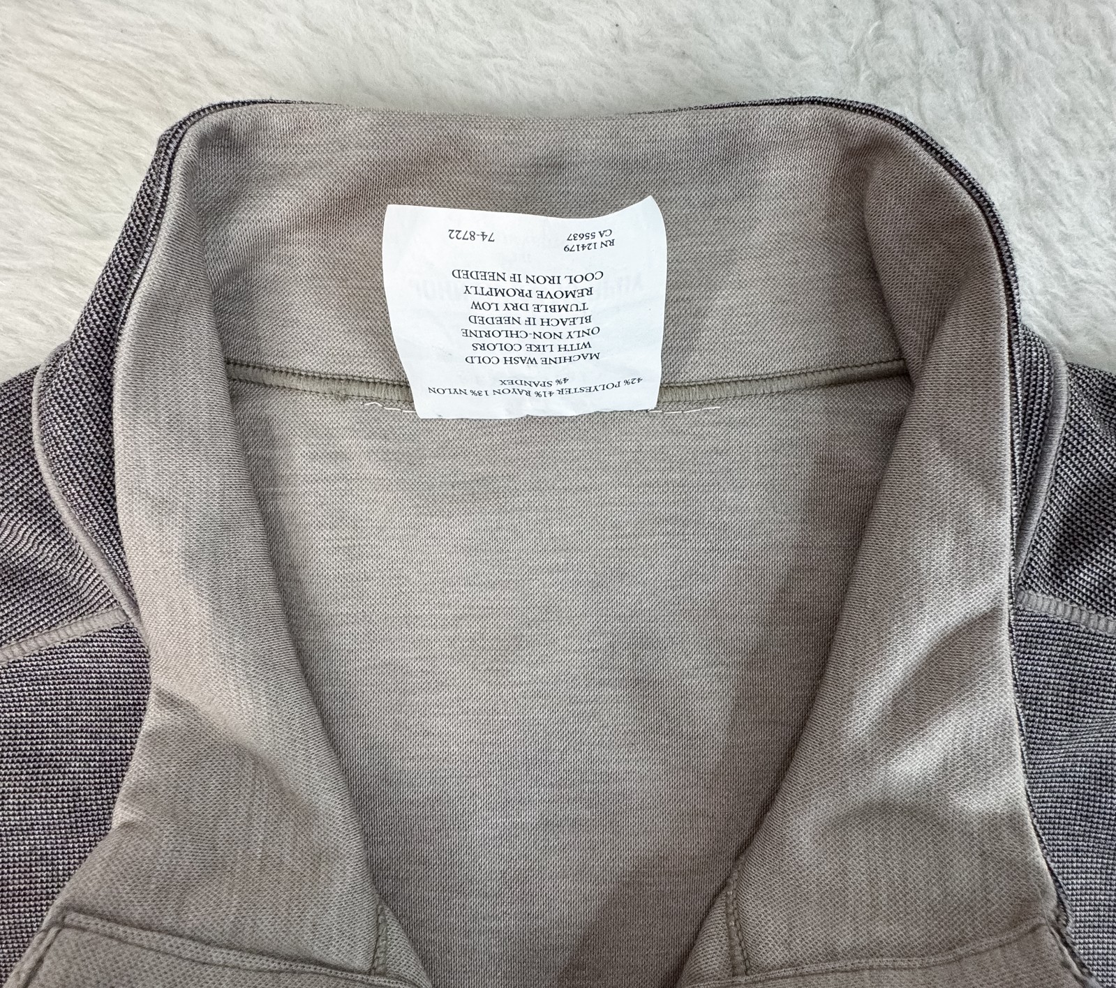 JOHNSTON & MURPHY XC4 Reversible 1/4 Zip Extreme Comfort Brown Tan Men’s XXL