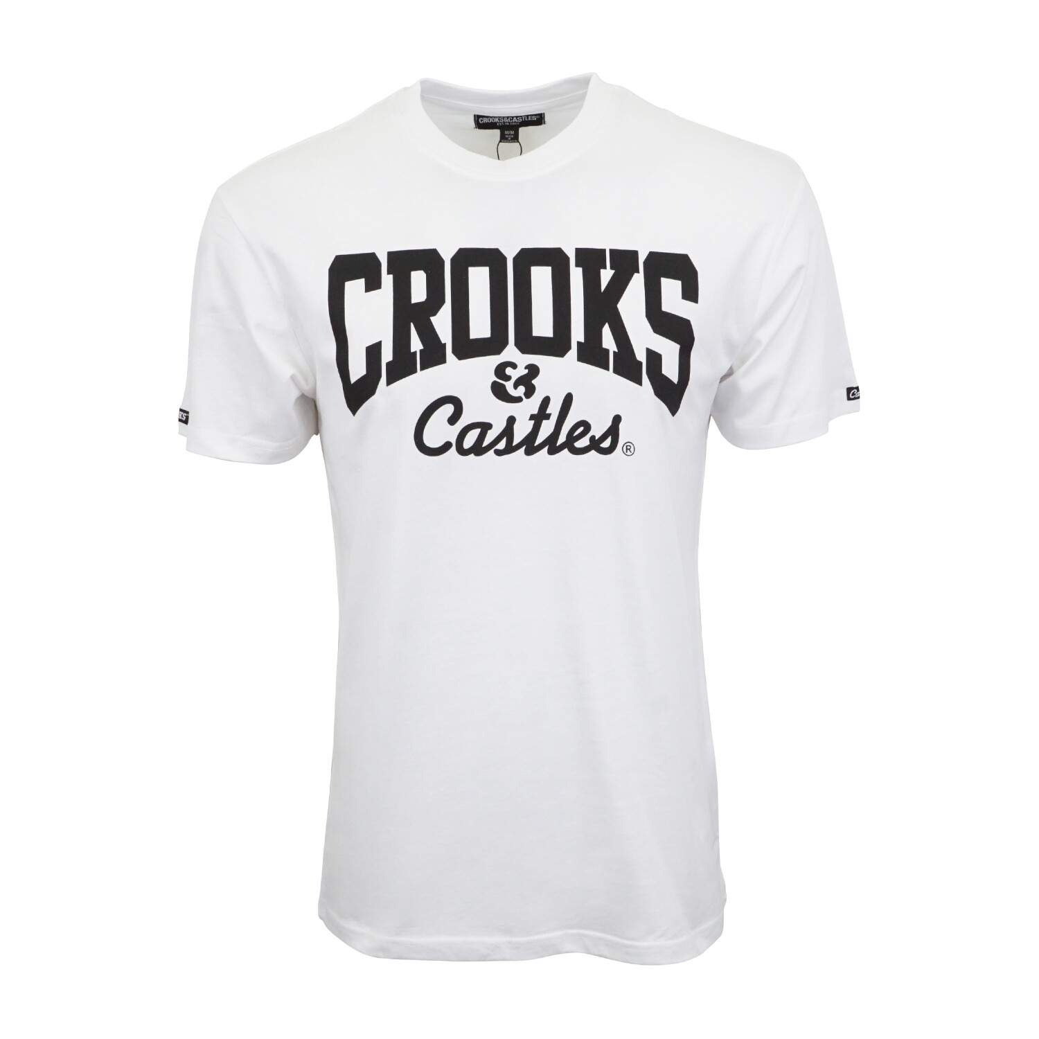 CROOKS & CASTLE MENS OG CORE LOGO T SHIRT WHITE