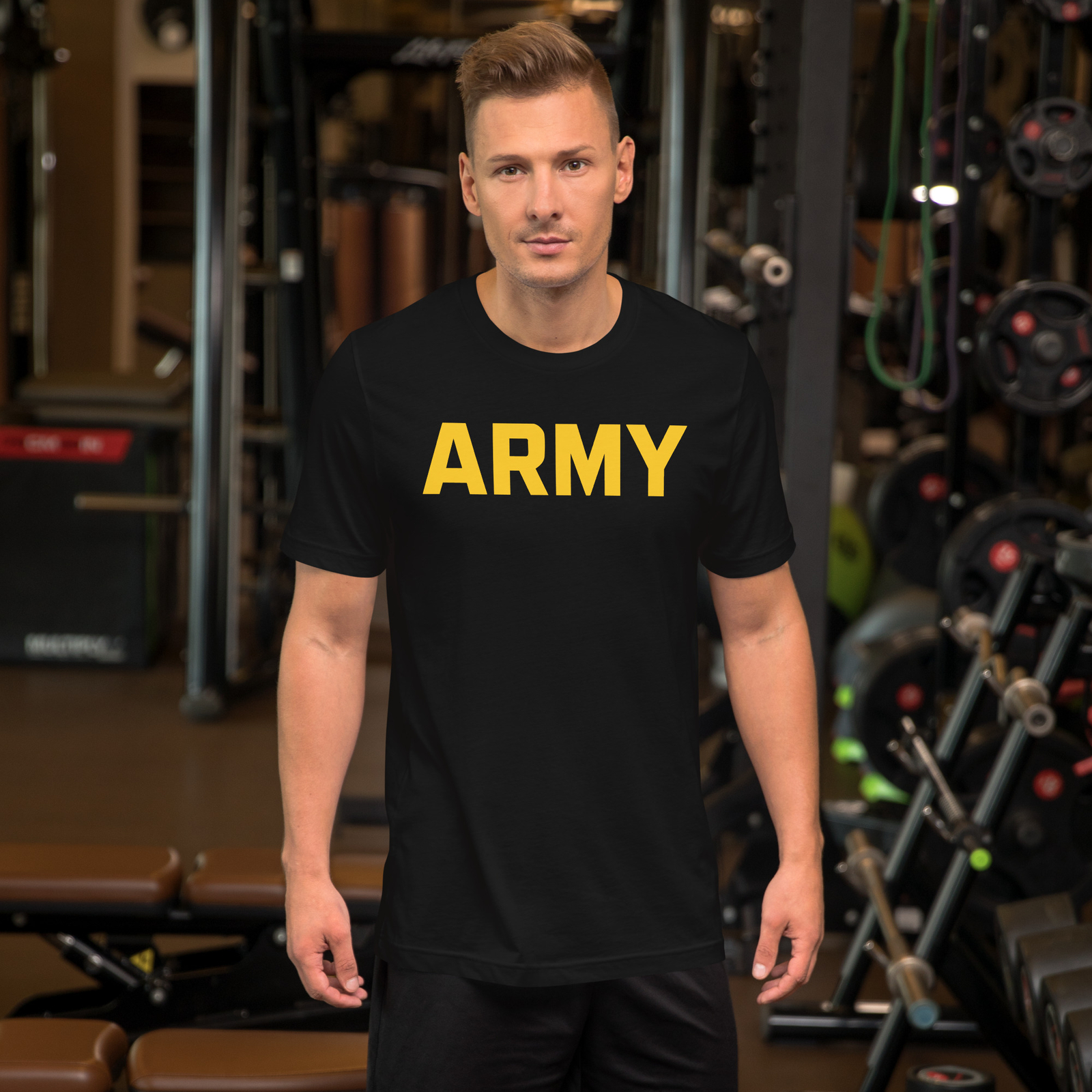 ARMY T-Shirt with gold print USA Tee S M L XL 2XL 3XL 4XL 5XL