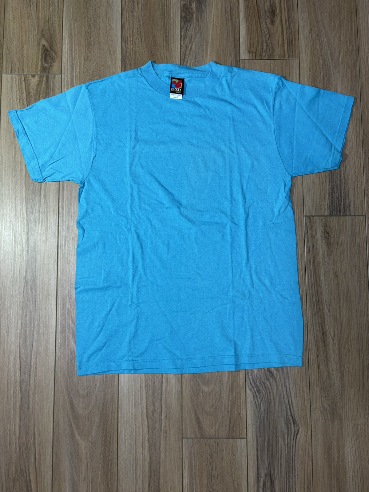 Vintage 90s Disney Mickey Unlimited Vintage Blank Blue Shirt Blue Size L