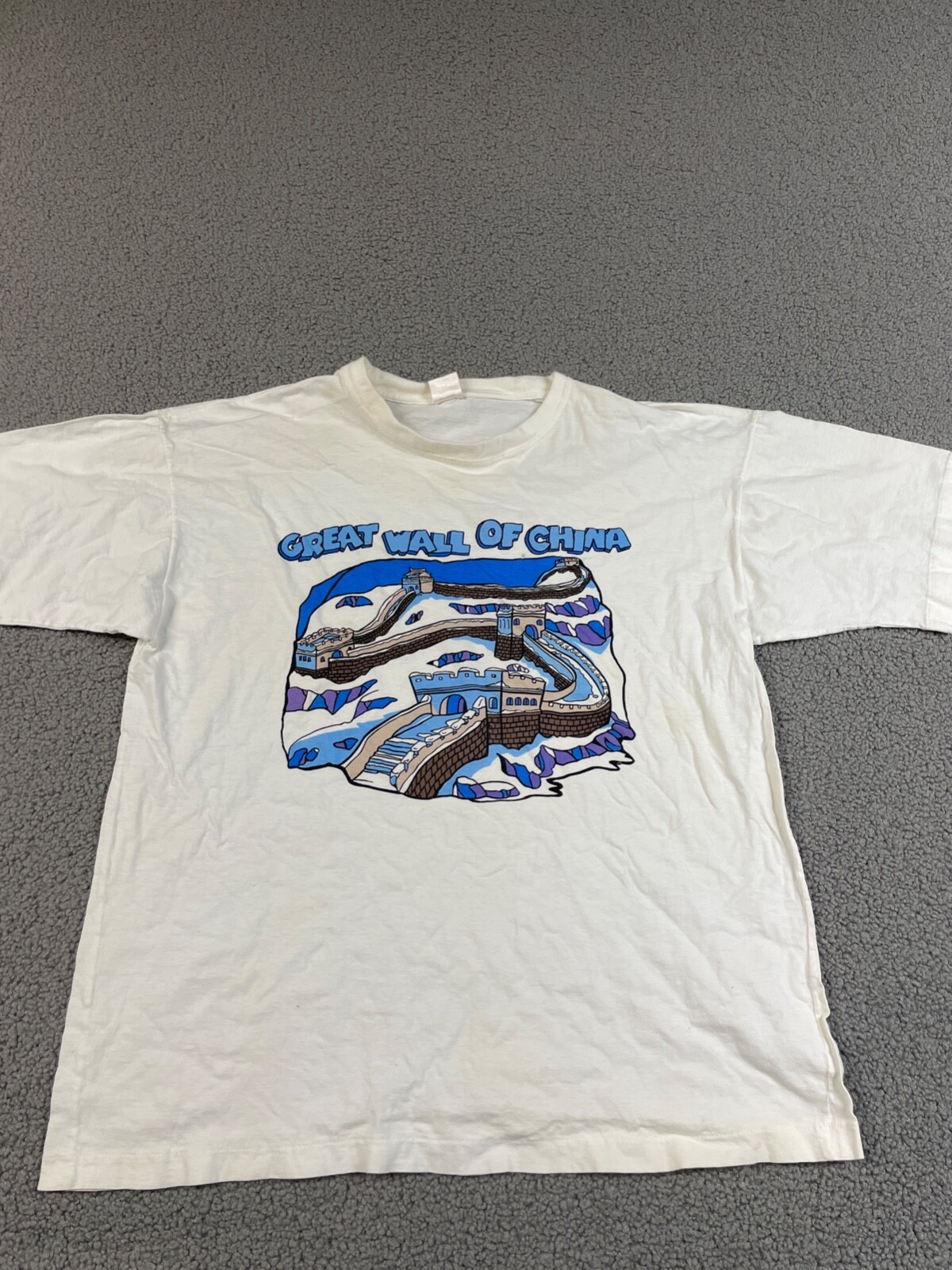 Vintage Great Wall of China Tee Tourist Souvenir Size XL 90s