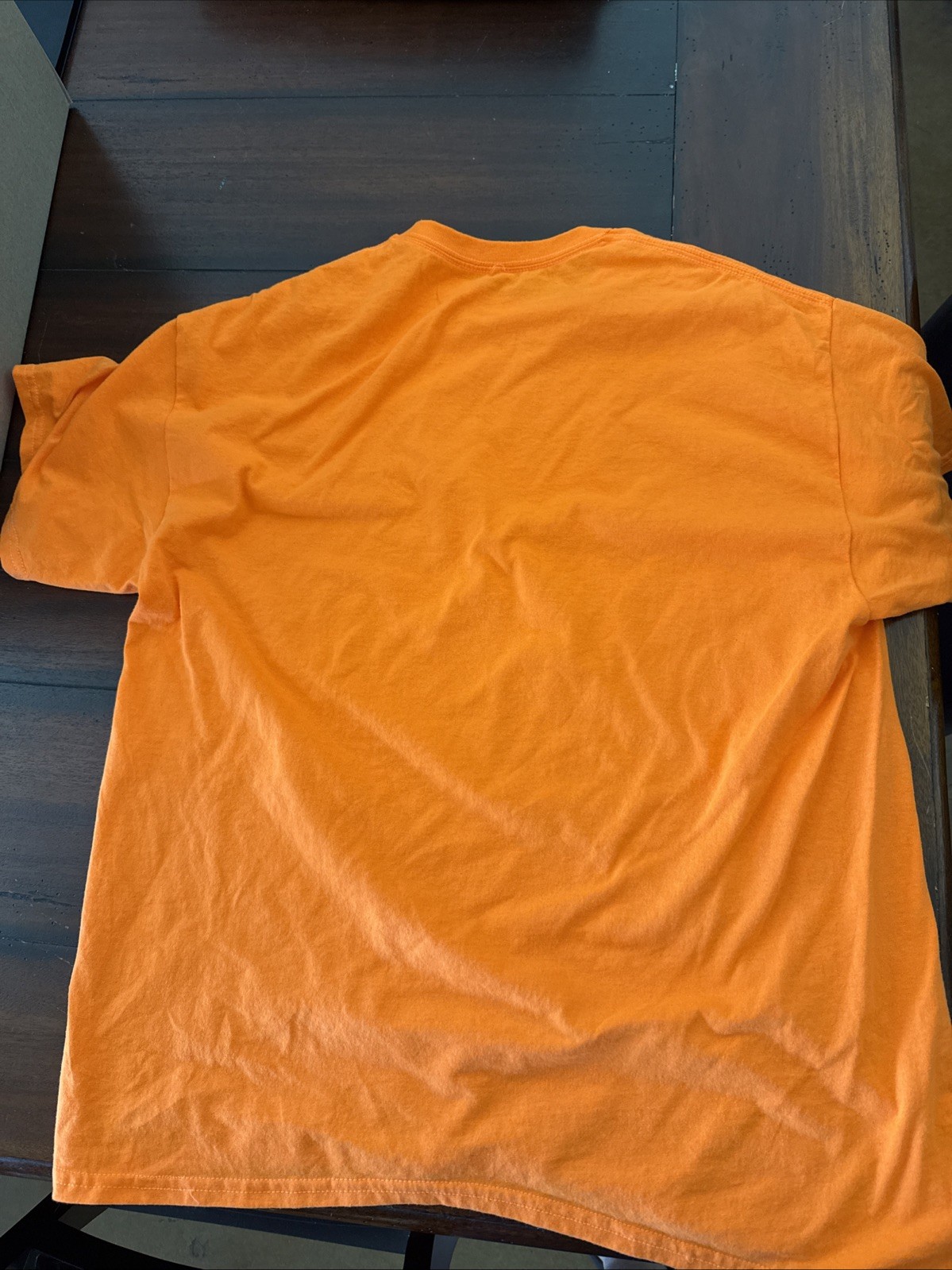 Men’s Orange Polyester Elastane Crew Neck Short Sleeve T-Shirt XL Regular A2