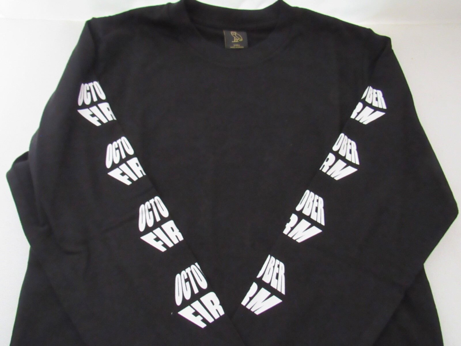 OVO Very Own October Firm Drake Black Graphic Long Sleeve T-Shirt 2017 Sz S